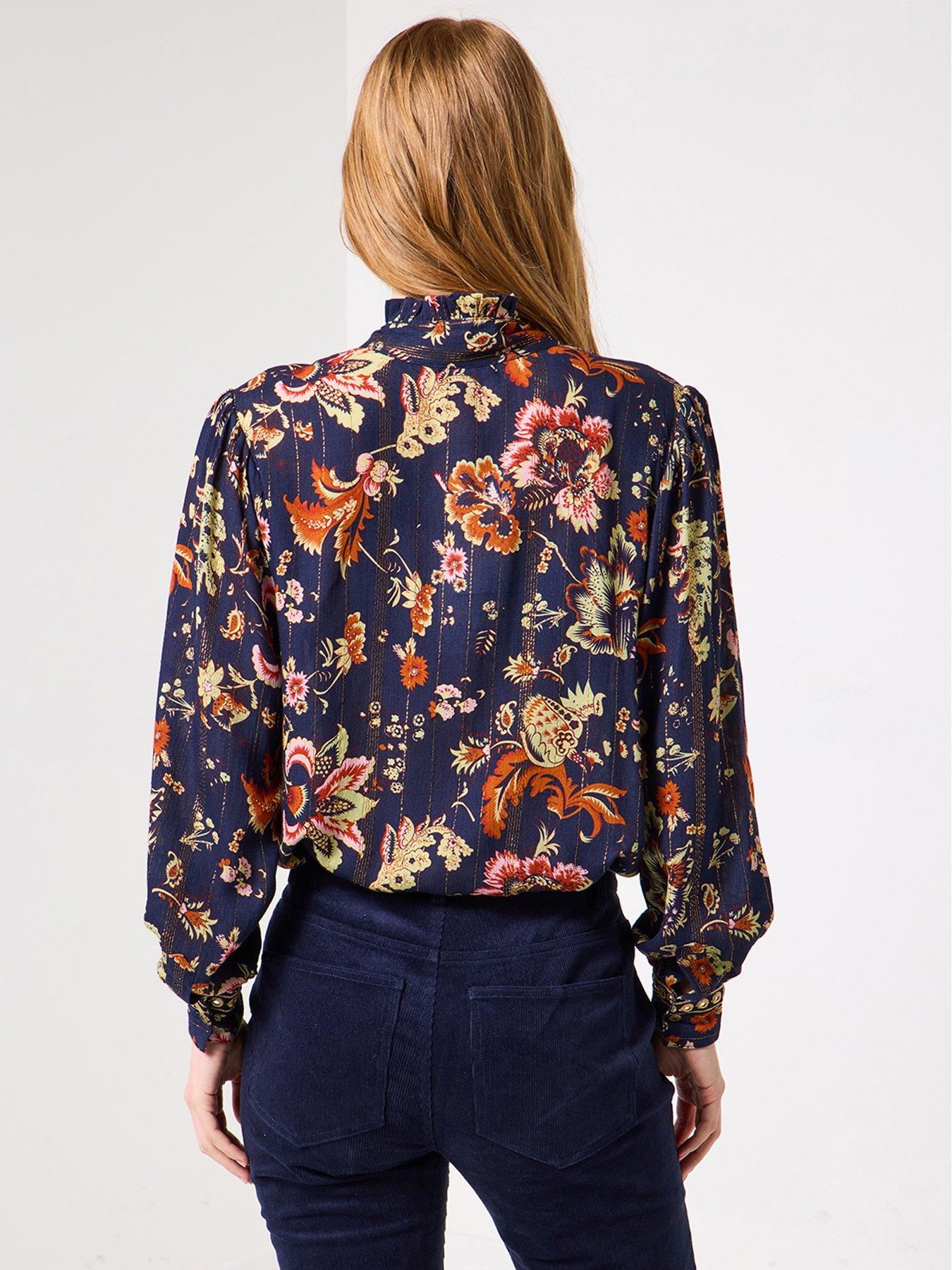 Image 4 of 6 of Joe Browns Isobella Mirror Trim Blouse - Navy
