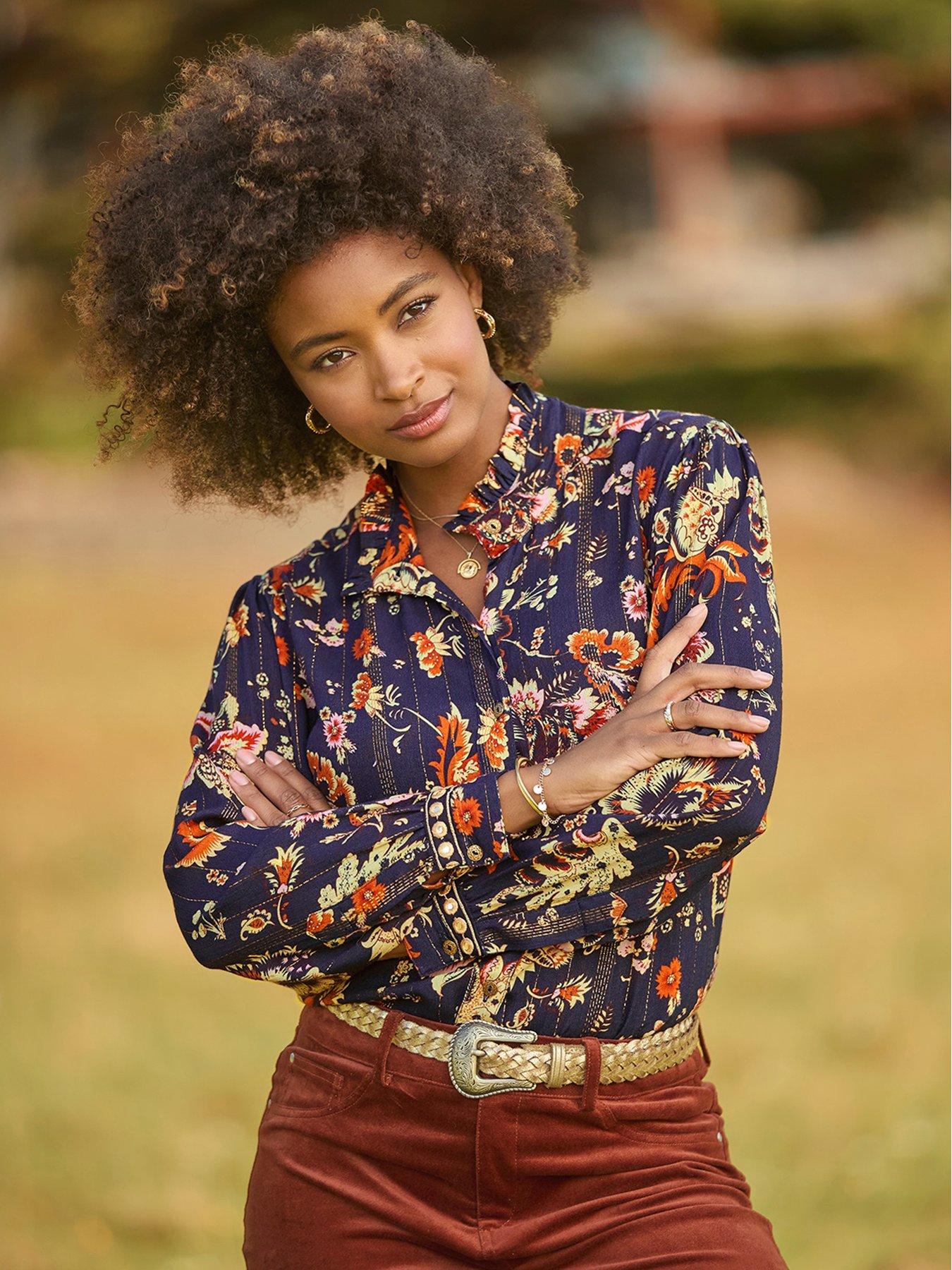 Image 5 of 6 of Joe Browns Isobella Mirror Trim Blouse - Navy