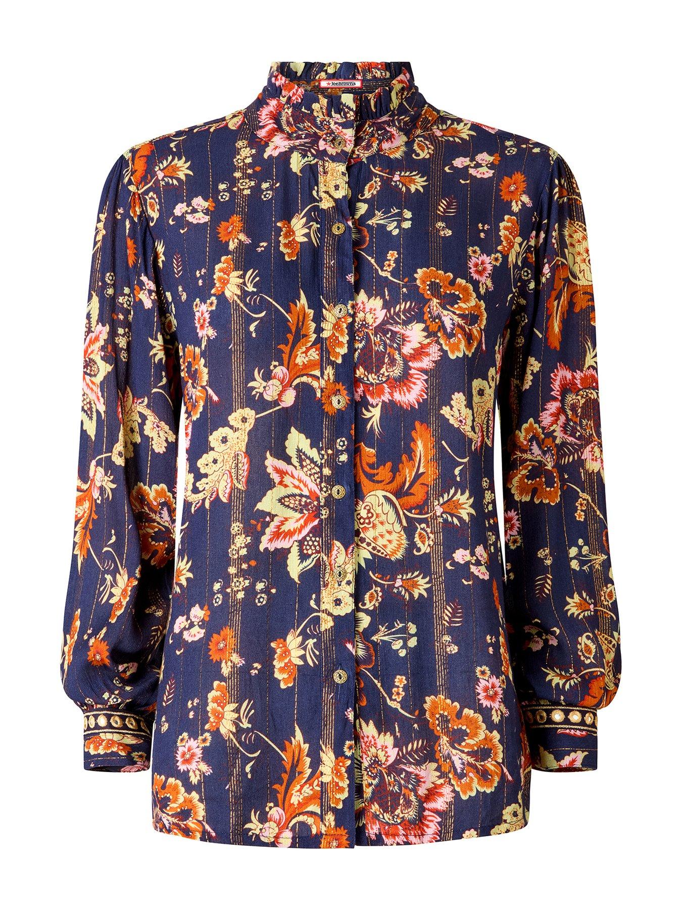 Image 6 of 6 of Joe Browns Isobella Mirror Trim Blouse - Navy