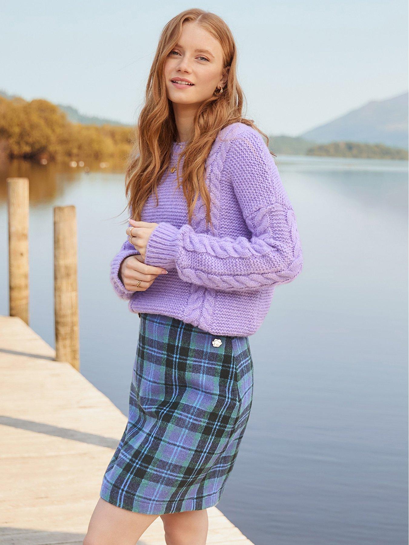 joe-browns-suzie-check-mini-skirt-blueoutfit