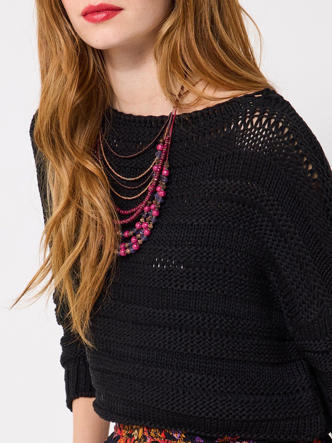 joe-browns-francesca-ladder-knit-jumper-blackstillFront