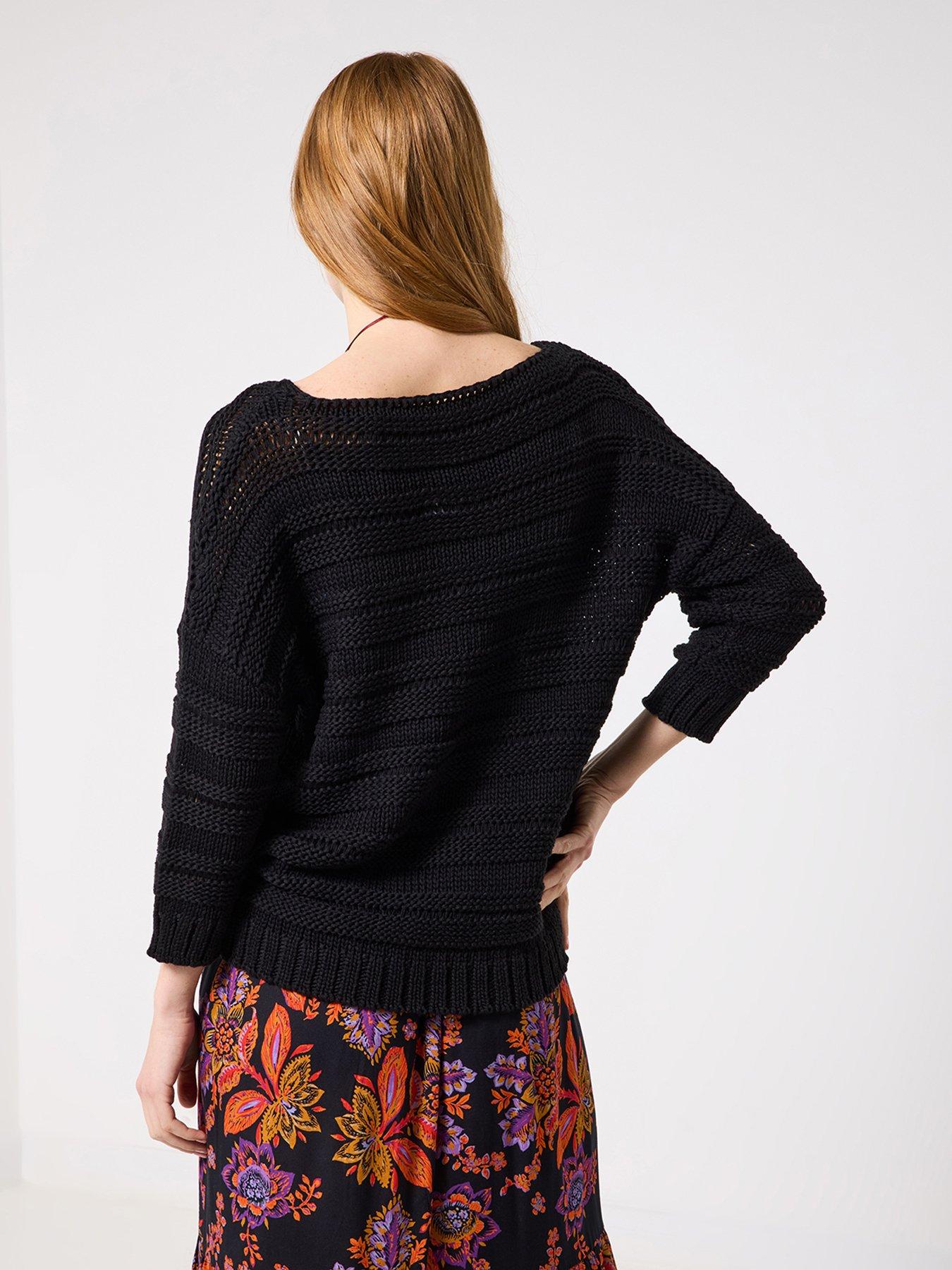 joe-browns-francesca-ladder-knit-jumper-blackoutfit