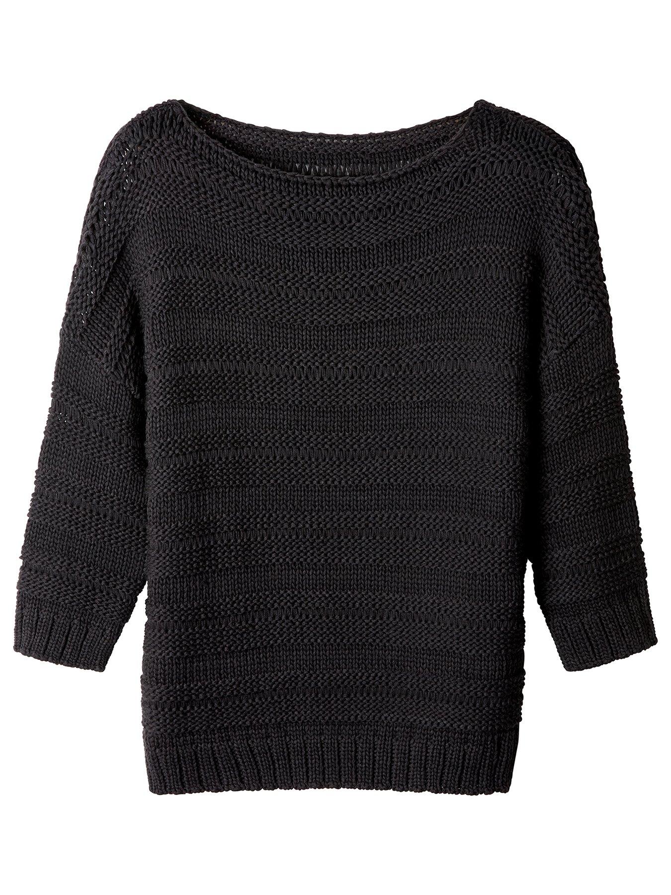 joe-browns-francesca-ladder-knit-jumper-blackdetail