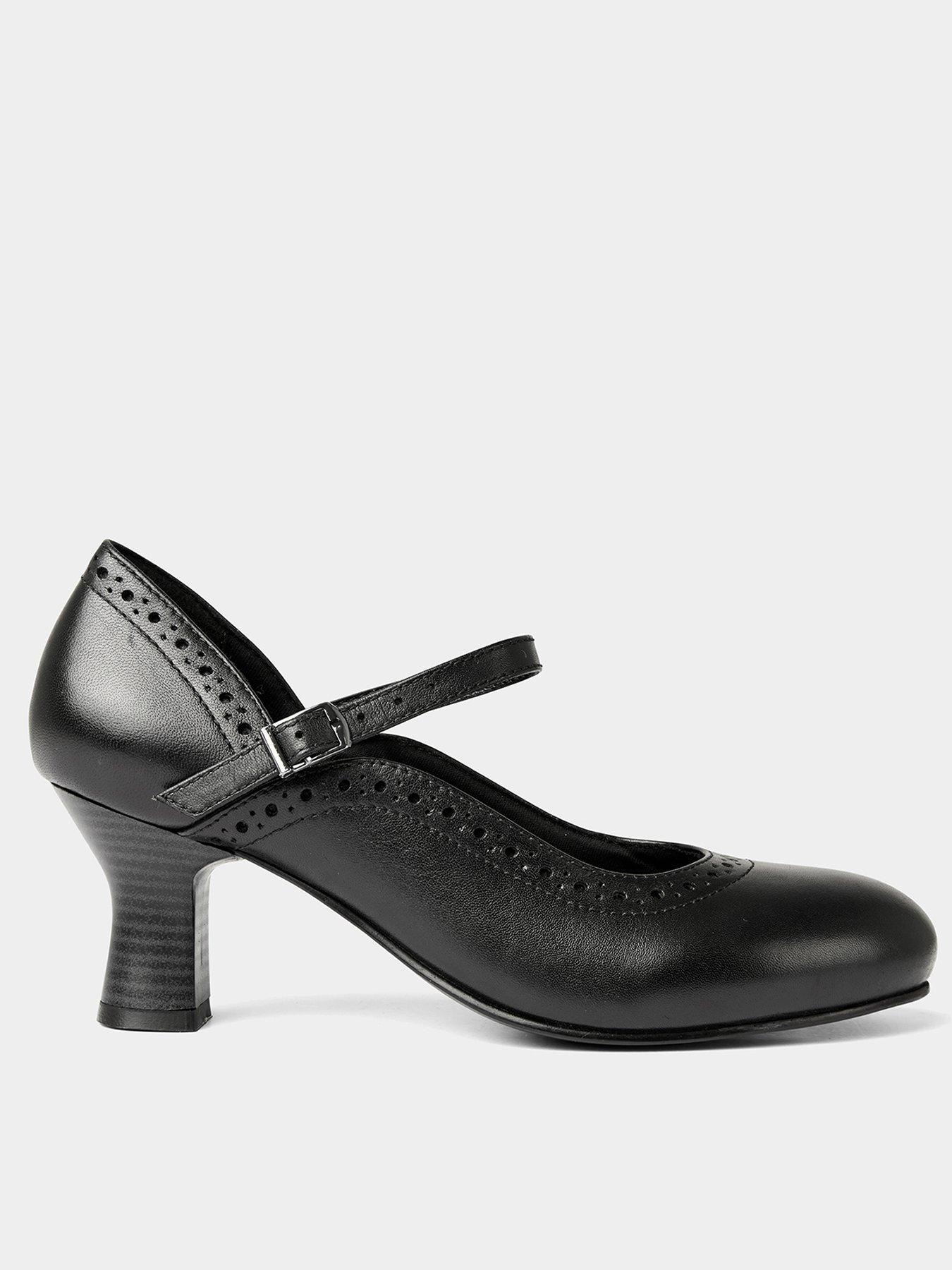 Joe Browns Lilly Leather Mary Janes - Black