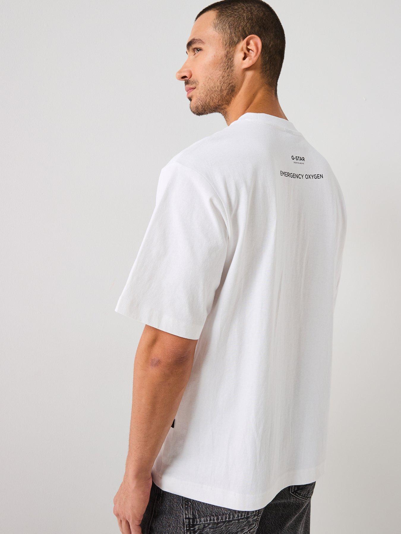Image 2 of 5 of G-Star RAW Archive Oxygen Can Print T-Shirt - White