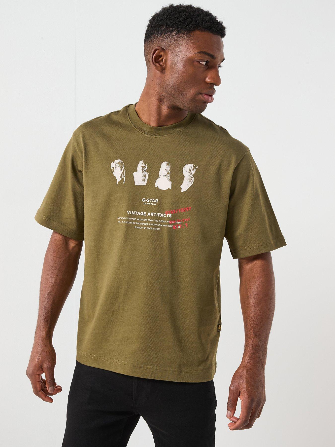 G-Star RAW Artifacts Shaow Print T-Shirt - Green