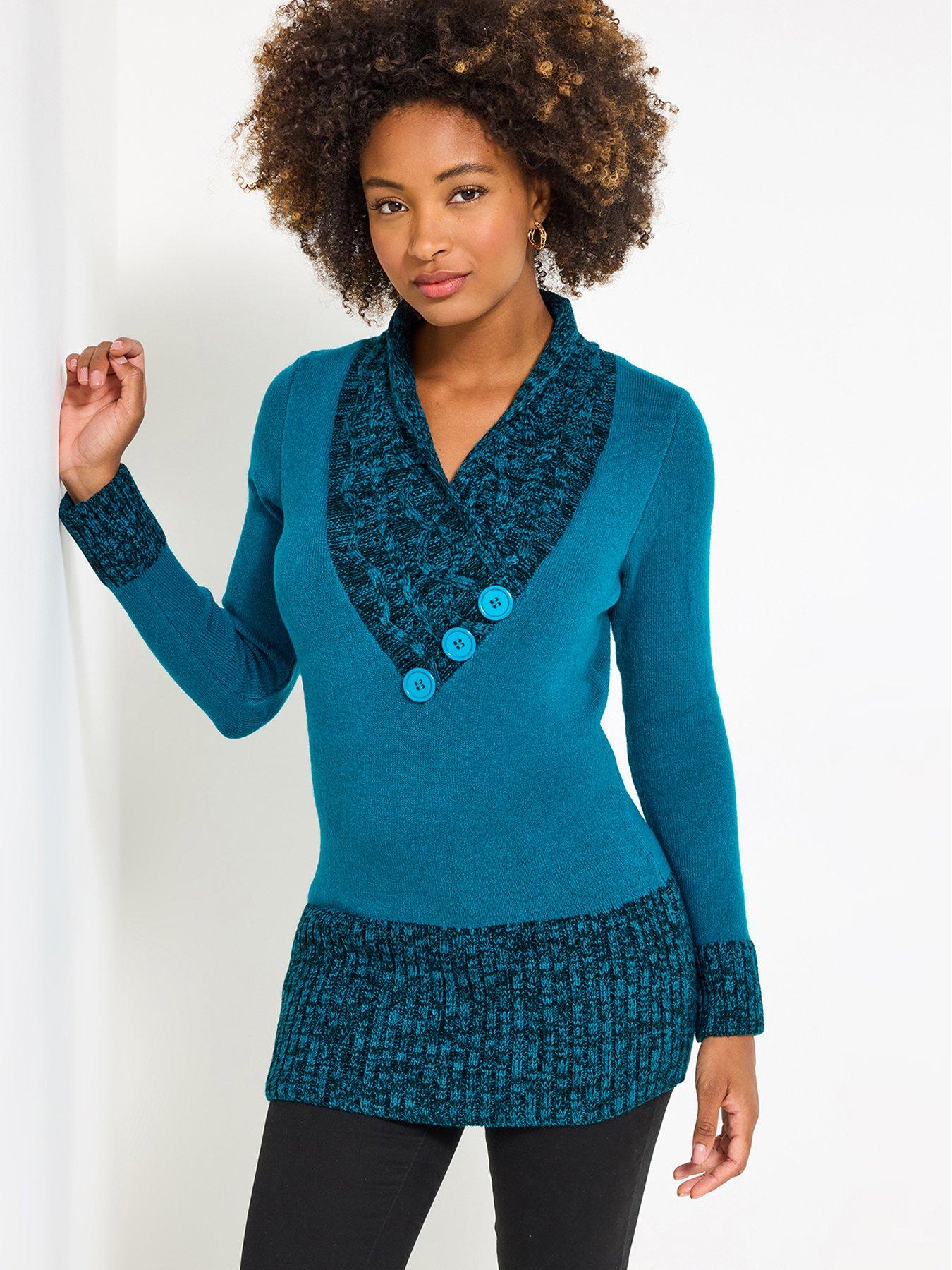 Joe Browns Curiously Cosy Jumper - Teal