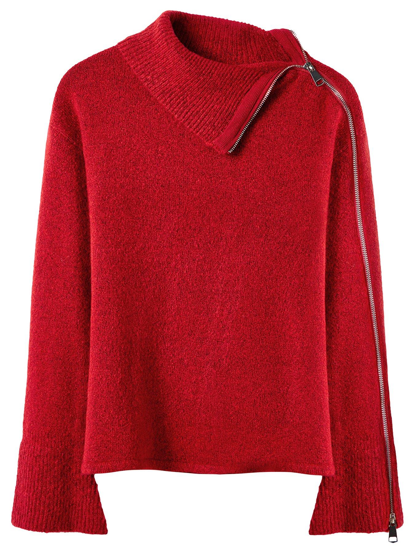Image 5 of 5 of Joe Browns Roxanne Zip Sleeve Jumper - Red