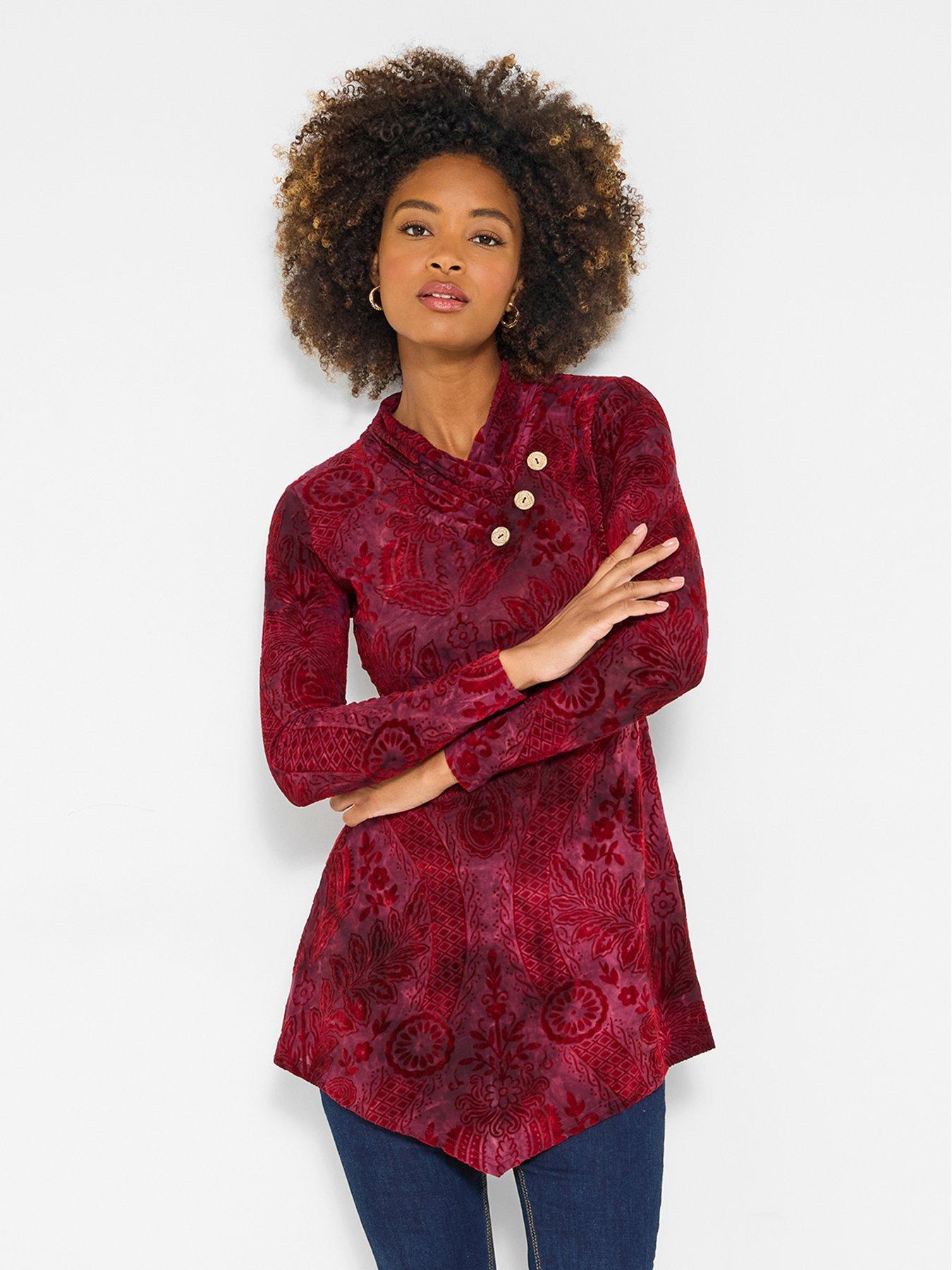 joe-browns-beautiful-button-jersey-tunic-top-red