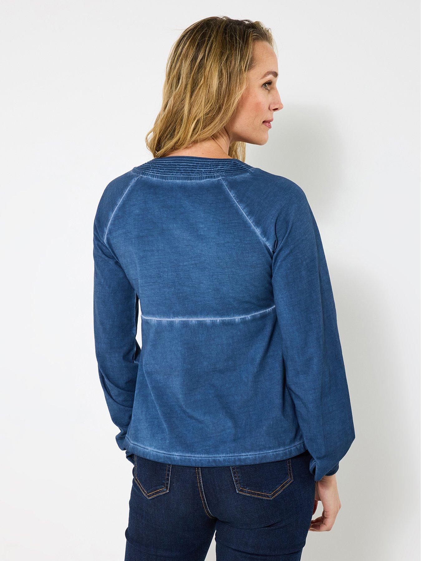 joe-browns-remarkable-embroidered-v-neck-top-bluestillFront