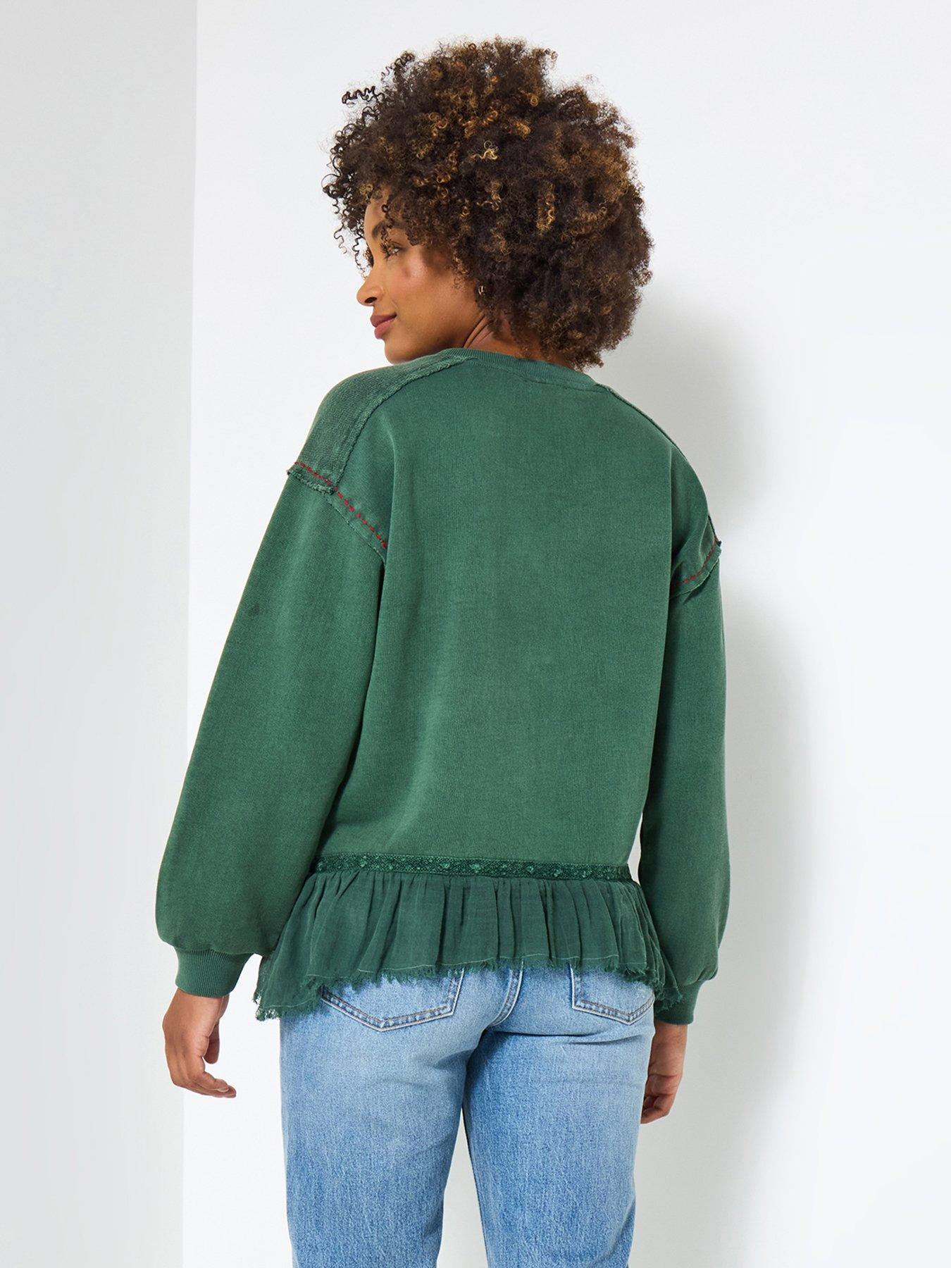 joe-browns-tilly-embroidered-woven-hem-sweatshirt-greenoutfit