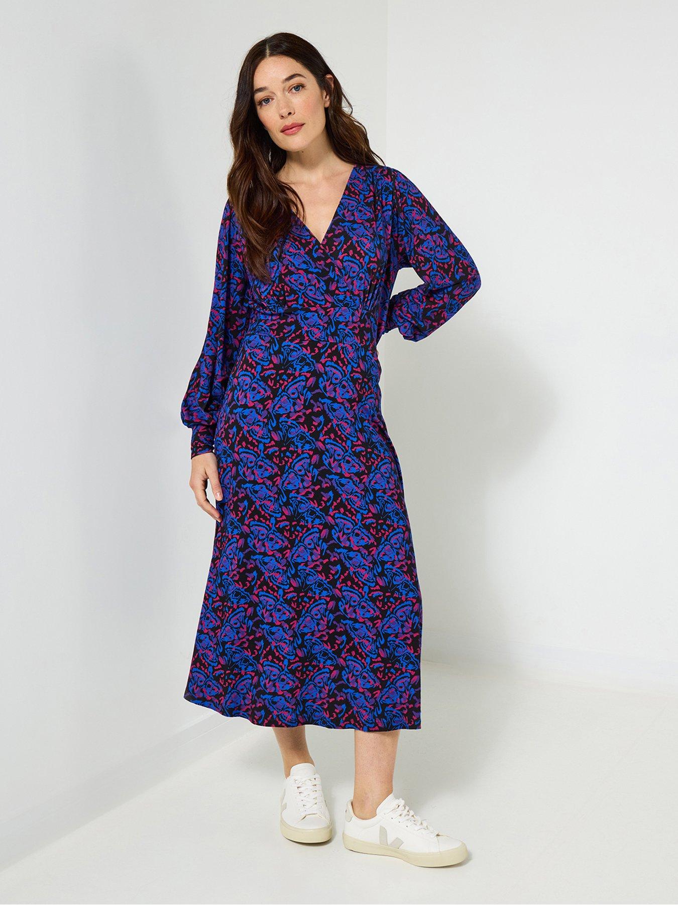 Joe Browns Butterfly Wings Printed Jersey Dress - Black