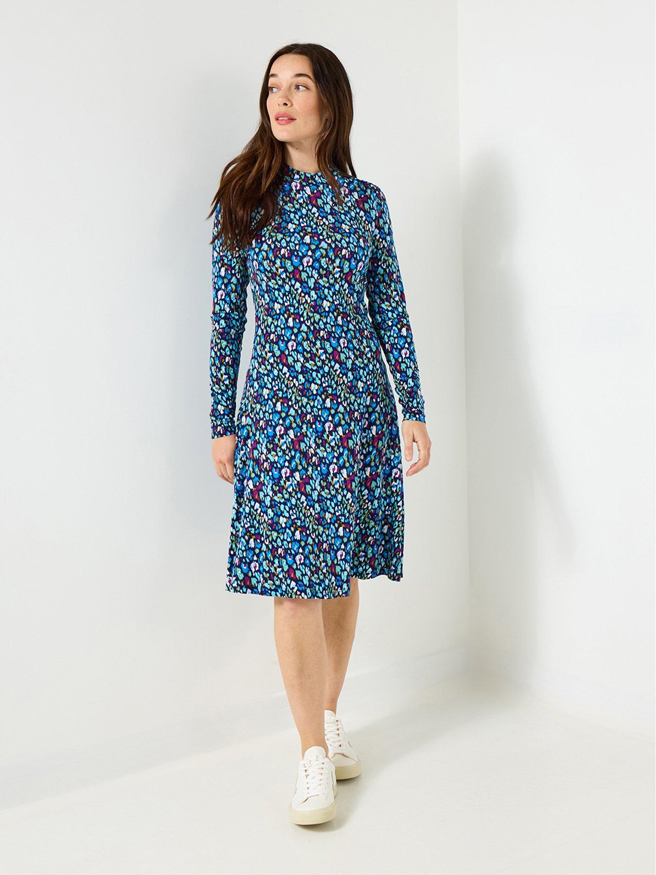 joe-browns-intelligent-animal-print-jersey-dress-bluefront
