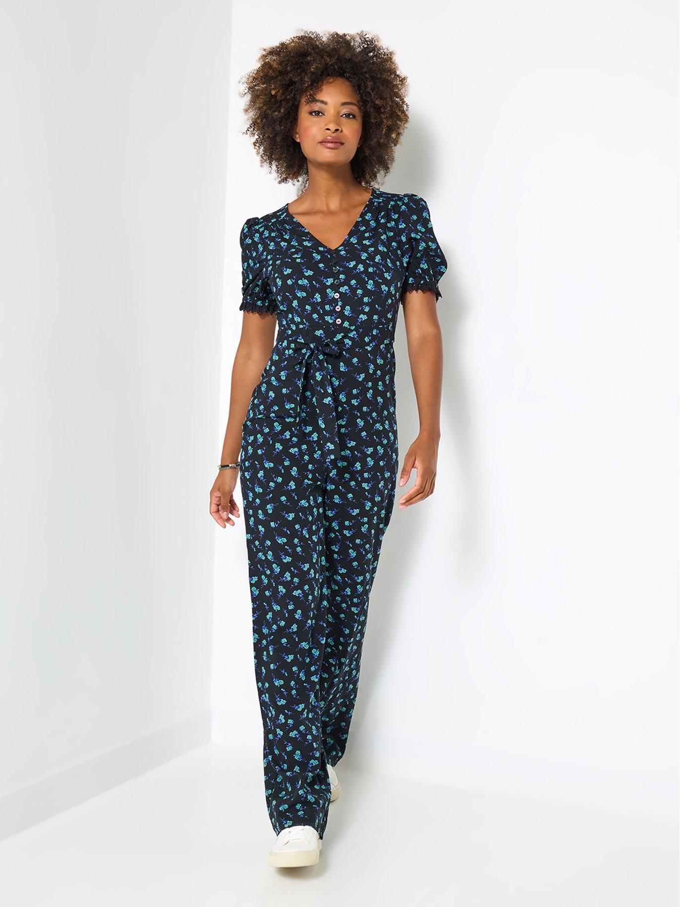 Image 3 of 6 of Joe Browns Trudy Ditsy Jumpsuit - Black