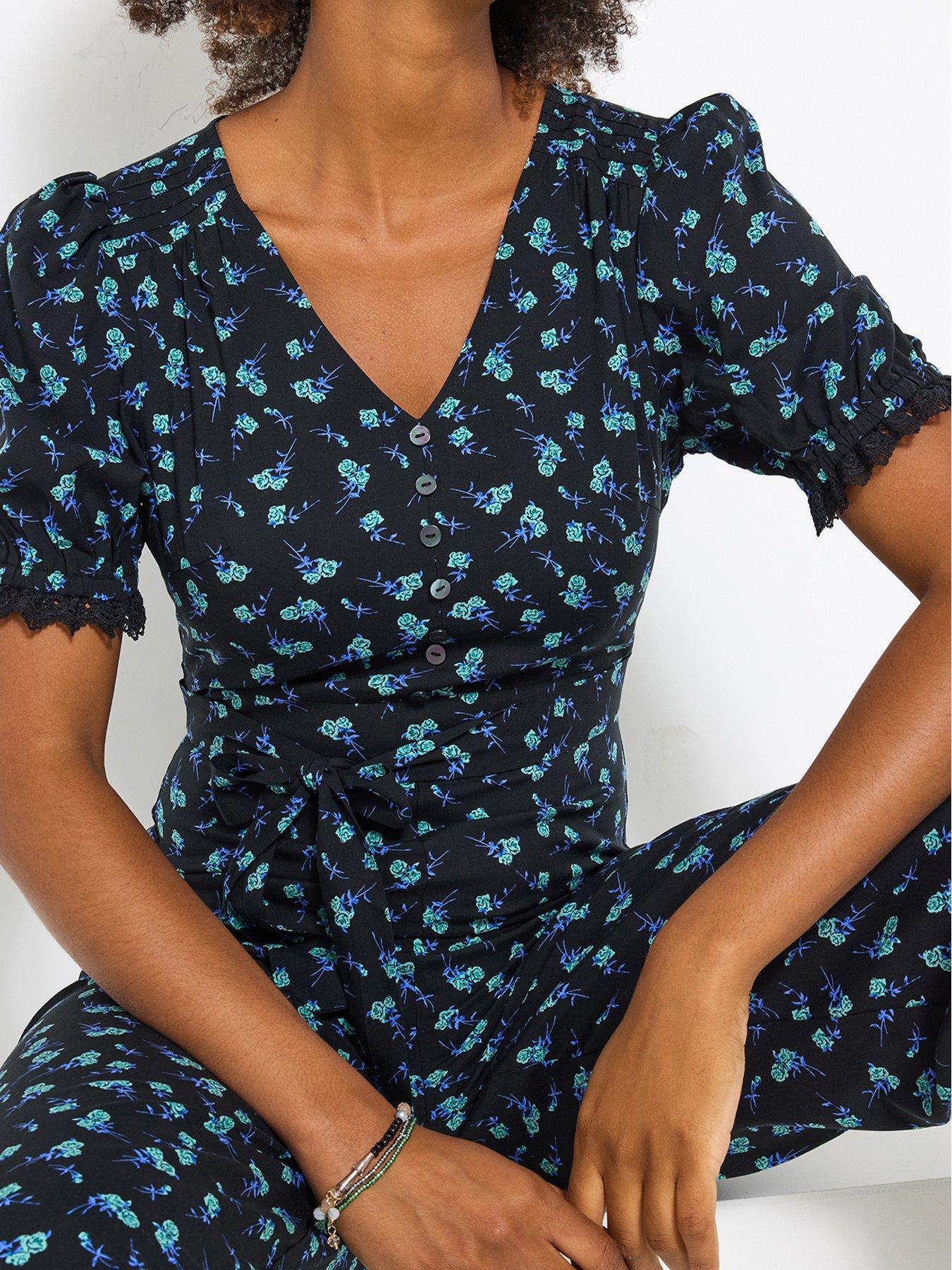 Image 4 of 6 of Joe Browns Trudy Ditsy Jumpsuit - Black