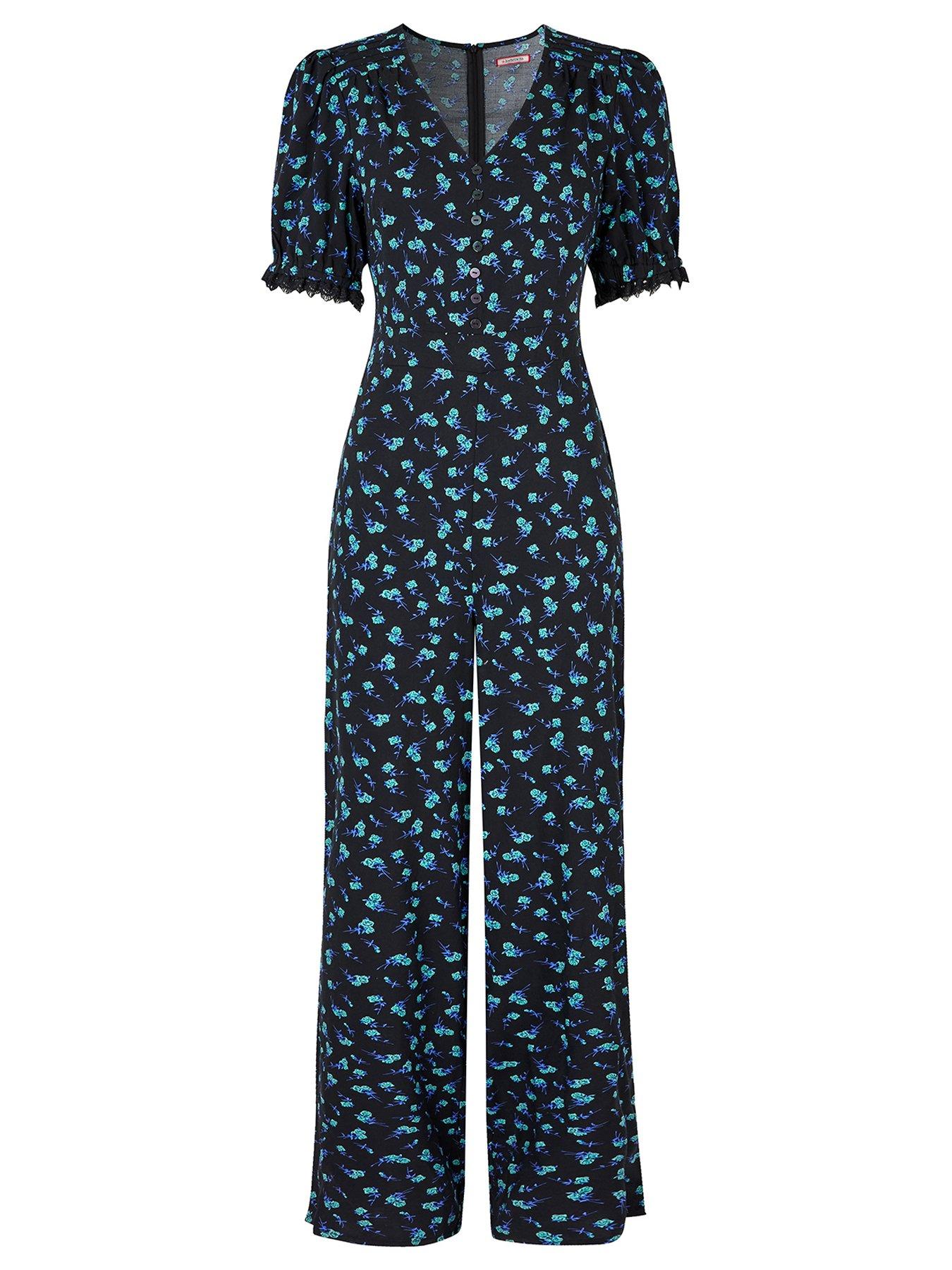 Image 6 of 6 of Joe Browns Trudy Ditsy Jumpsuit - Black