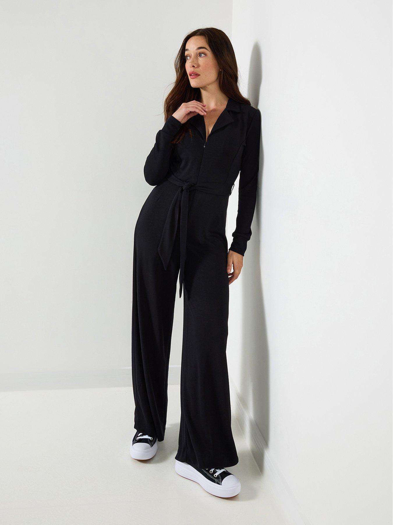 joe-browns-essential-stretch-zip-up-jumpsuit-blackback