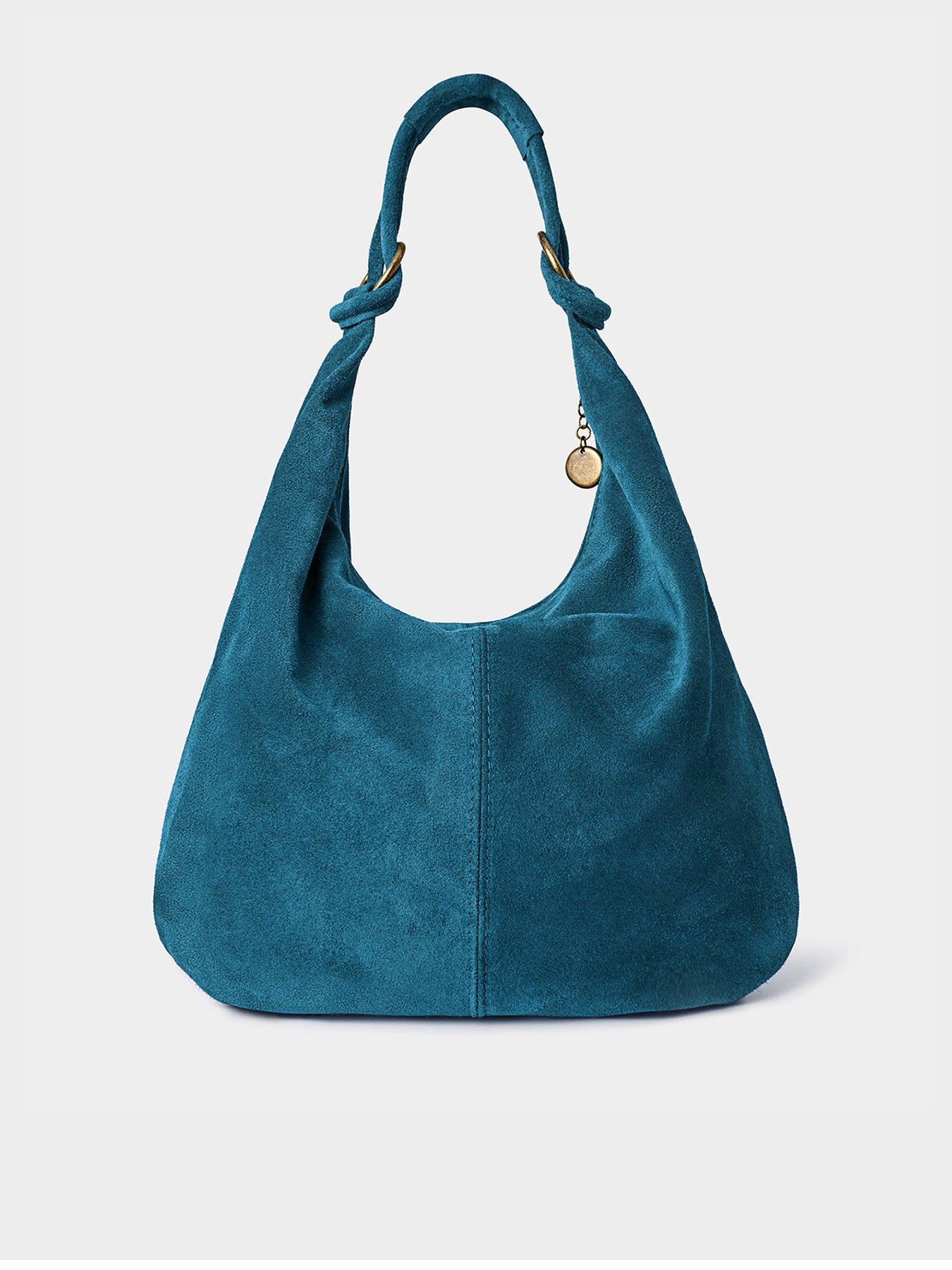 Joe Browns Lucia Boho Suede Bag - Teal