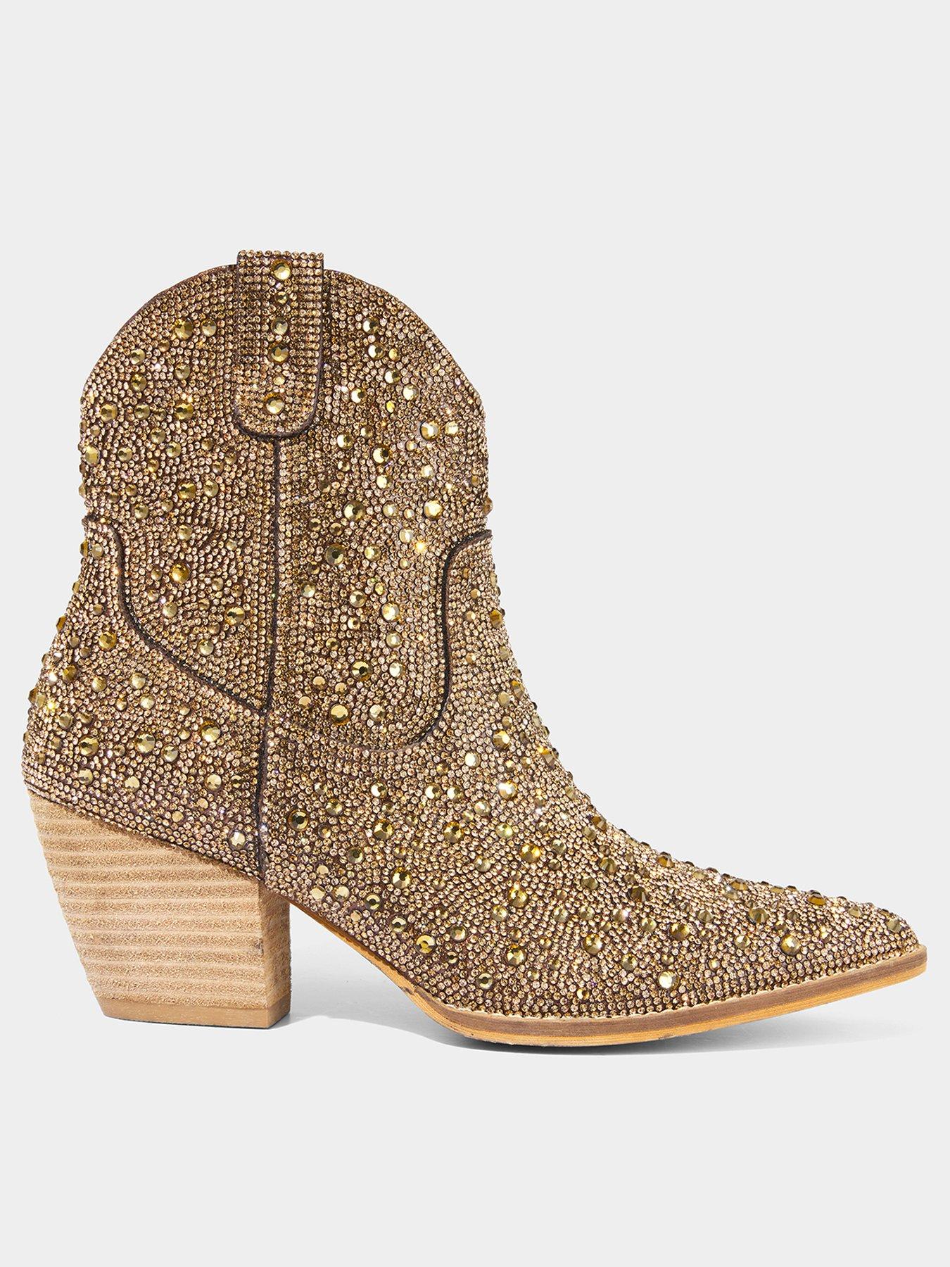 Joe Browns Shooting Star Western Boots - Old Gold