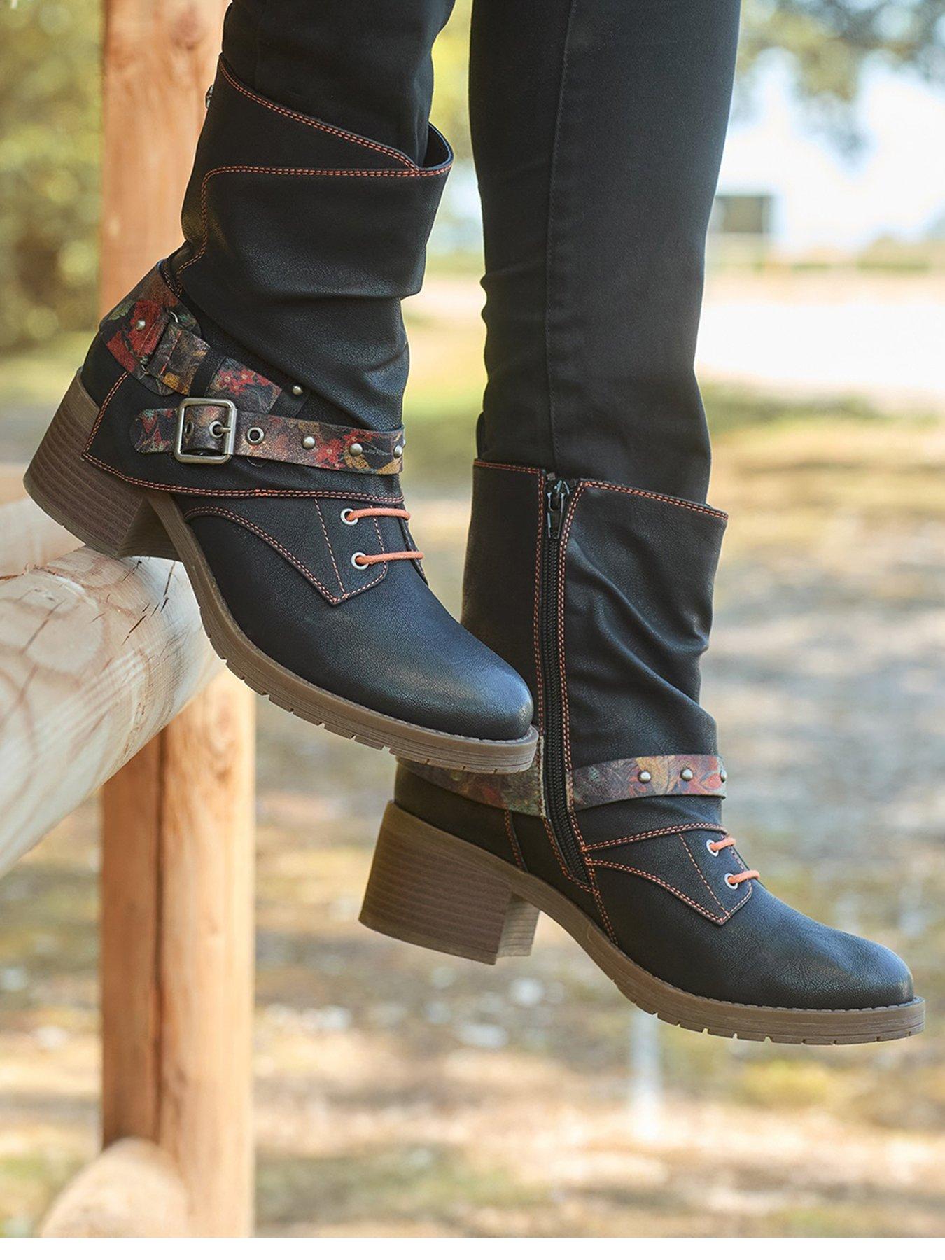 joe-browns-wild-and-free-strappy-ankle-boots-black-multistillFront