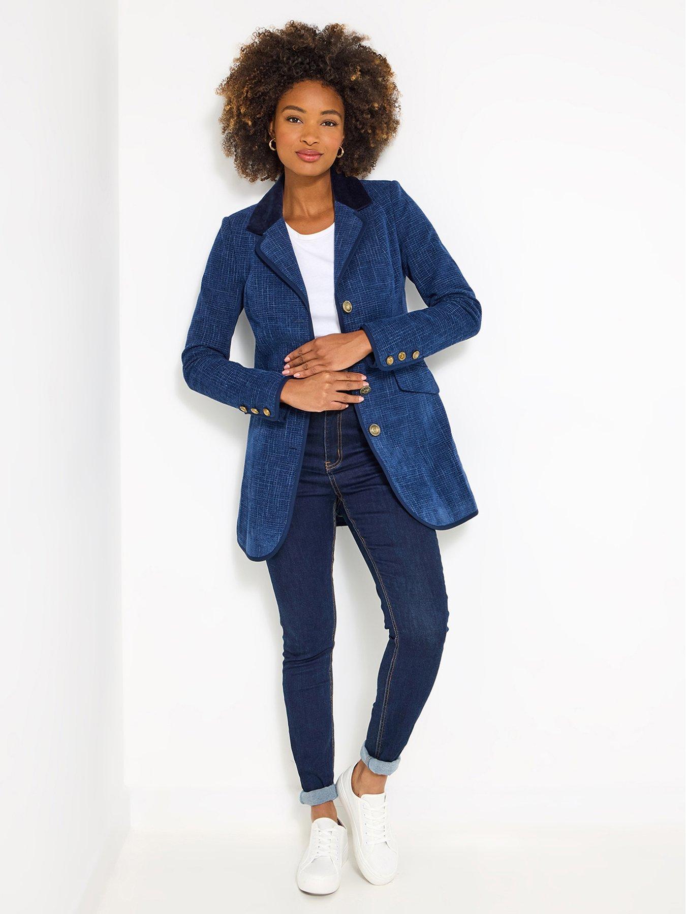 Joe Browns Joe's New Longline Jacket - Navy