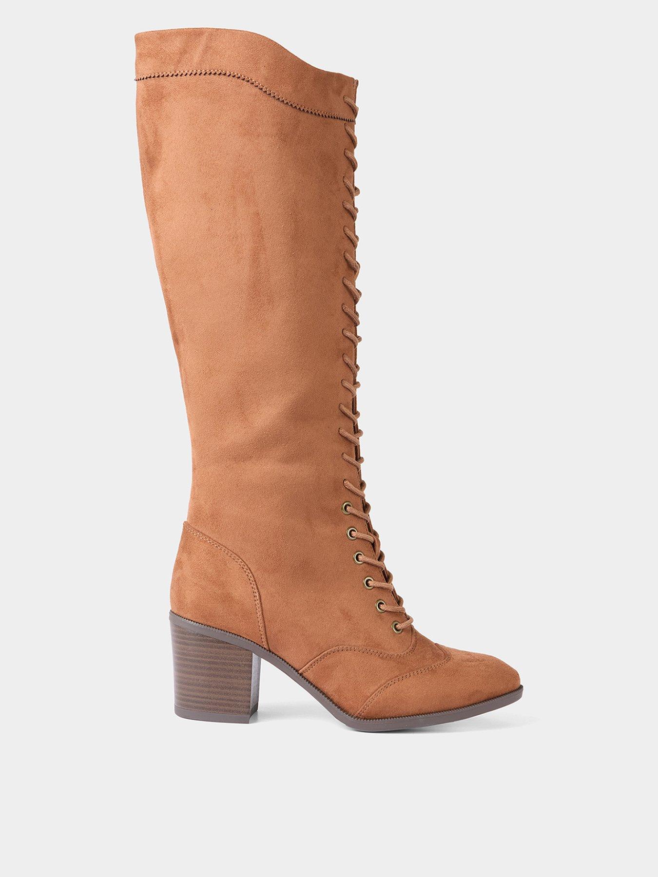 Joe Browns My Own Way Lace Up Boots - Tan