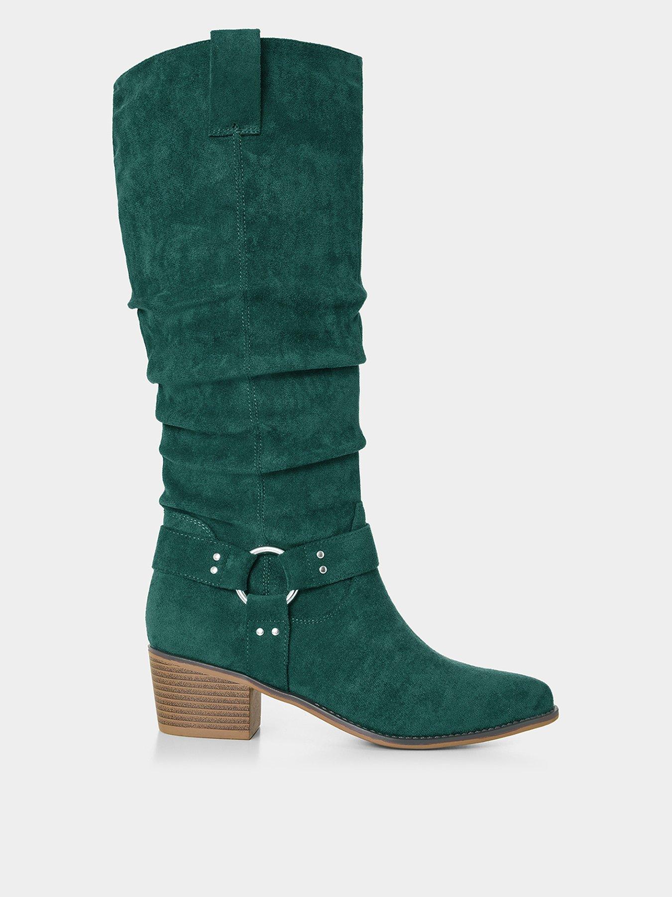 Joe Browns Woodlands Way Long Boots - Forest Green