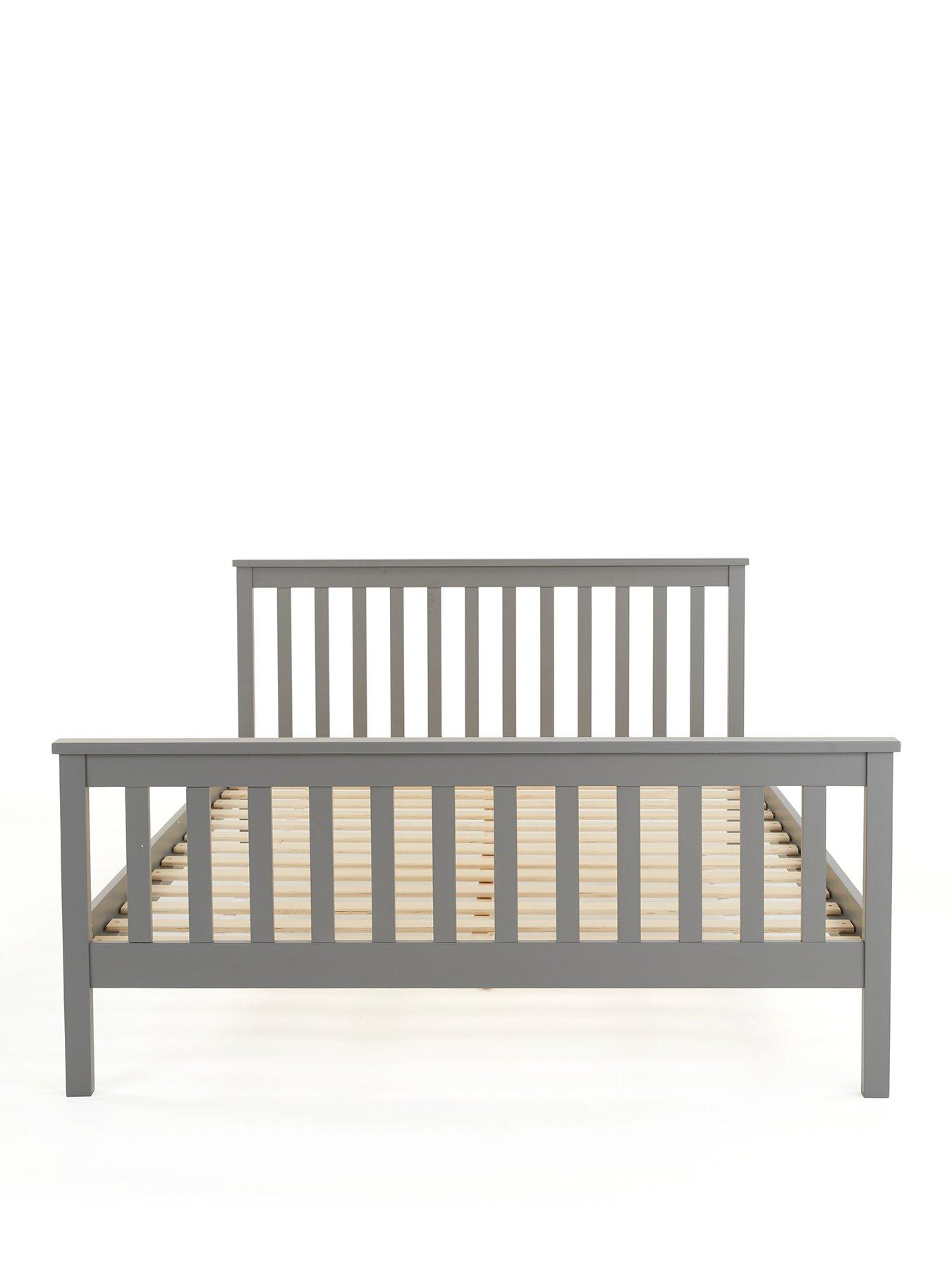 Image 2 of 7 of The Very Collection Dawson Wooden Bed with Mattress Options (Buy &amp; SAVE!) - Grey - FSC&reg; Certified