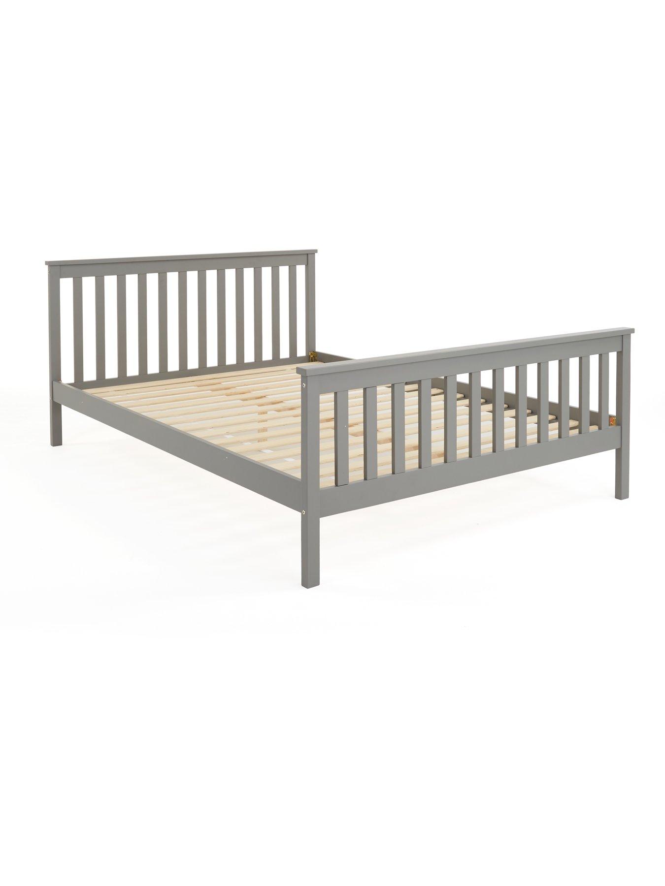 Image 3 of 7 of The Very Collection Dawson Wooden Bed with Mattress Options (Buy &amp; SAVE!) - Grey - FSC&reg; Certified