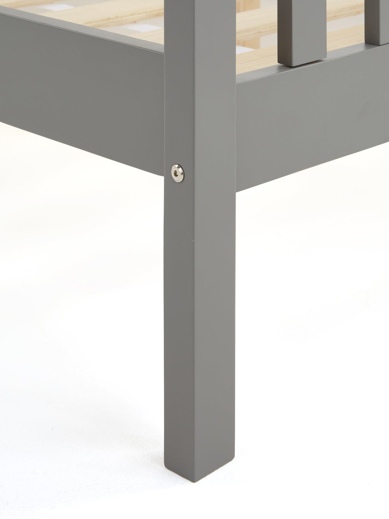 Image 5 of 7 of The Very Collection Dawson Wooden Bed with Mattress Options (Buy &amp; SAVE!) - Grey - FSC&reg; Certified