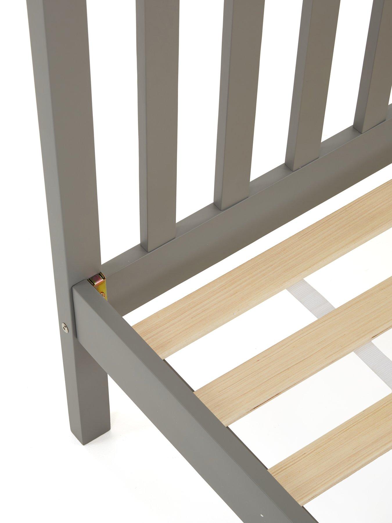 Image 6 of 7 of The Very Collection Dawson Wooden Bed with Mattress Options (Buy &amp; SAVE!) - Grey - FSC&reg; Certified