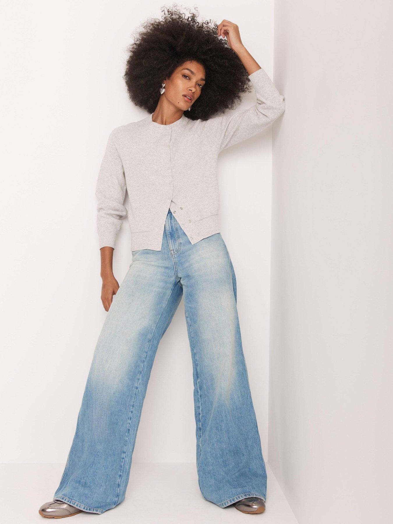 mint-velvet-double-button-cardigan-greyfront