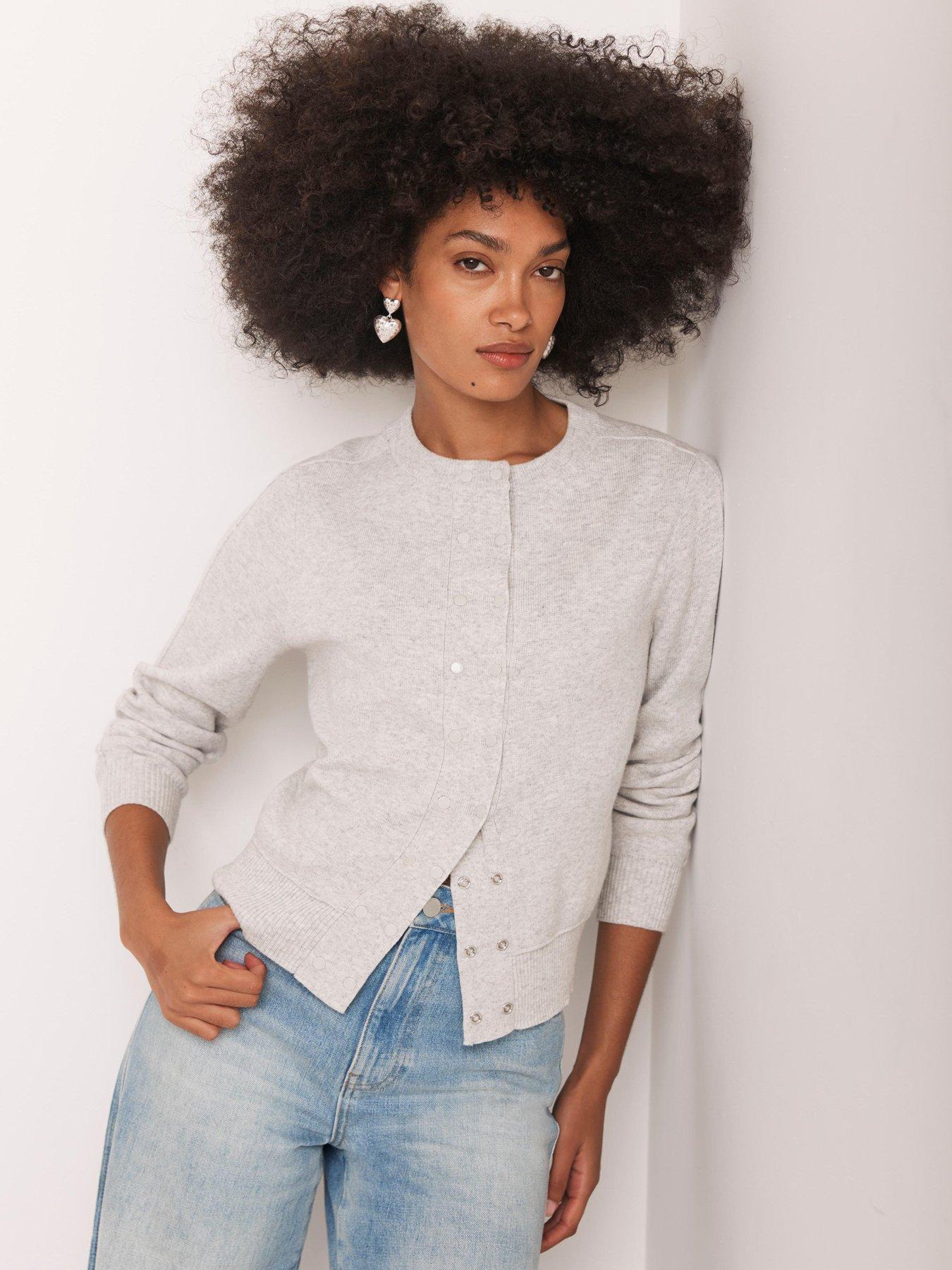 mint-velvet-double-button-cardigan-greystillFront