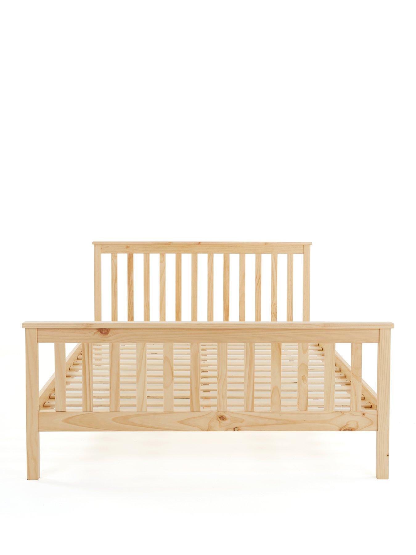 very-home-dawsonnbspwooden-bed-frame-with-mattress-options-buy-amp-save-natural-fscreg-certifiedstillFront