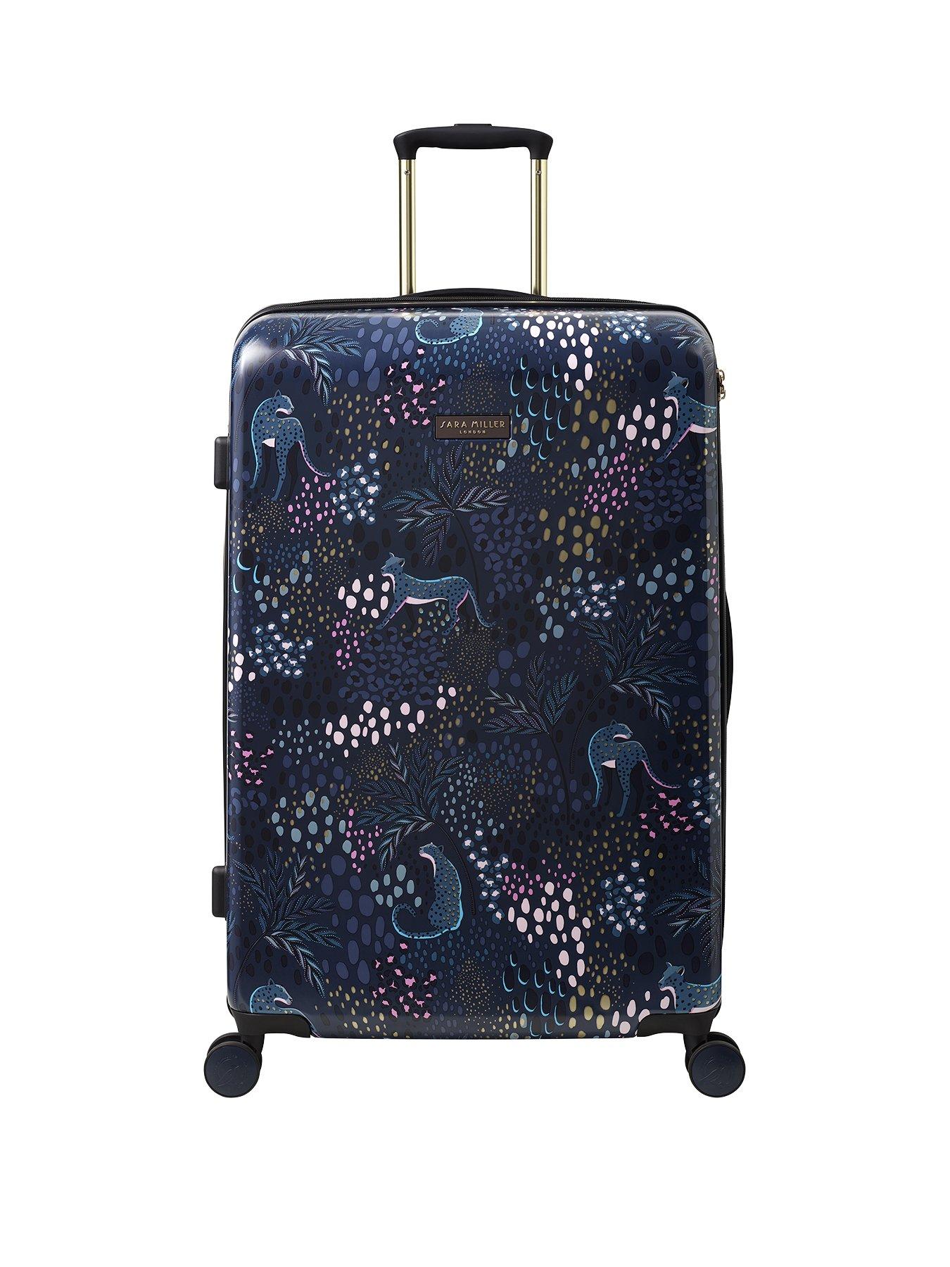 Sara Miller Sara Miller Midnight Leopard Large Suitcase