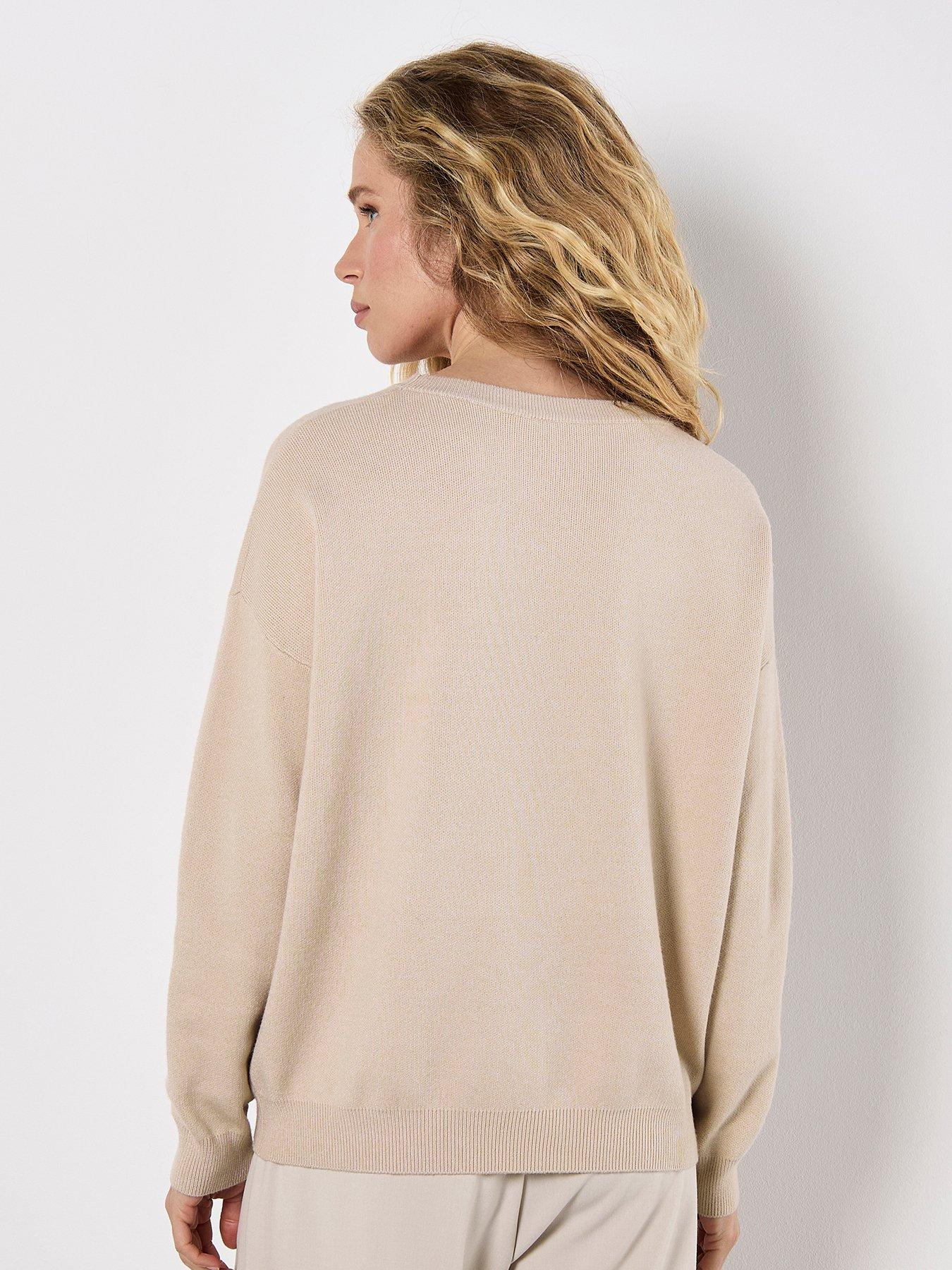 apricot-large-crochet-floral-jumper-beigestillFront