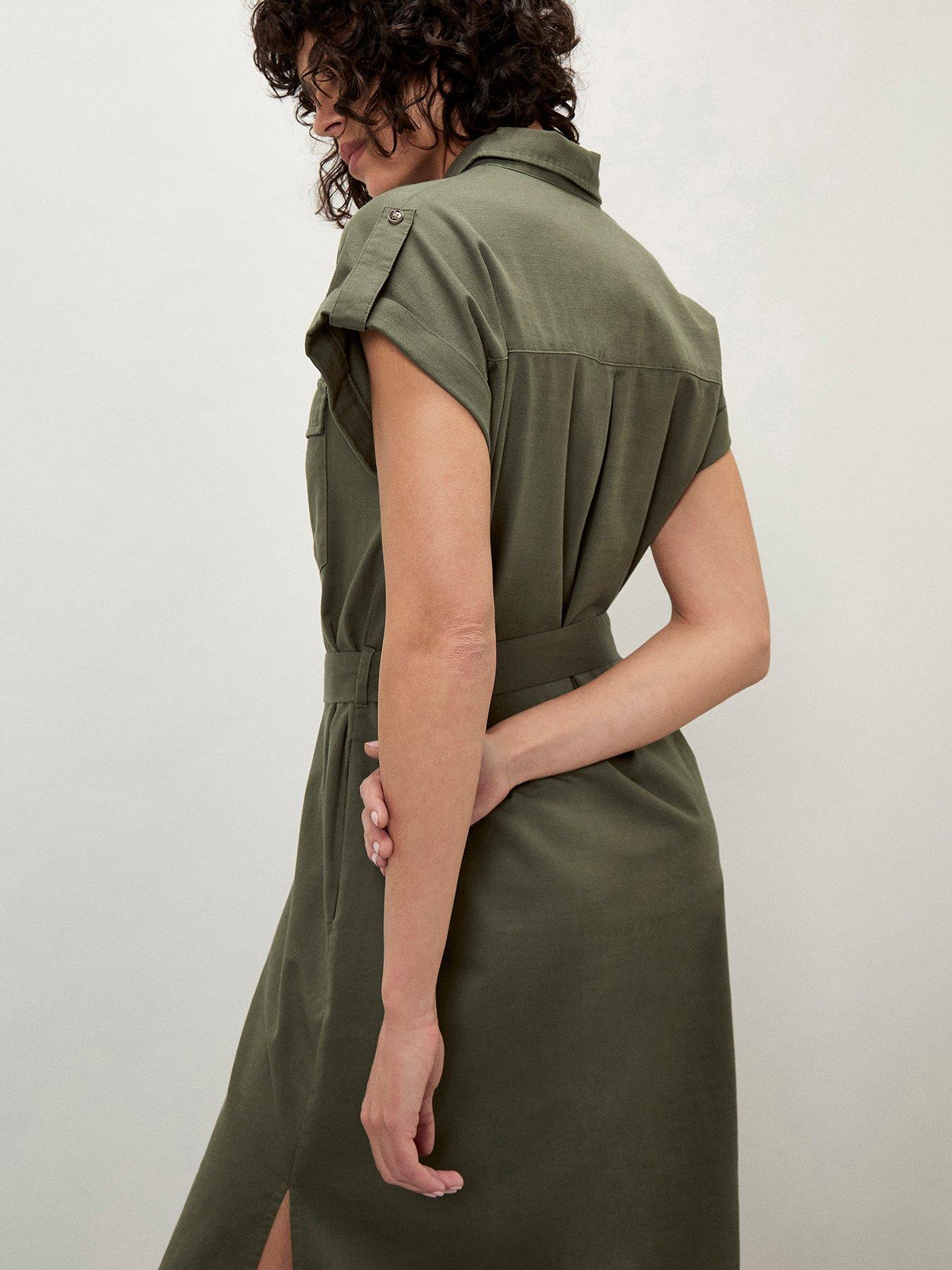 apricot-midi-belted-dress-khakistillFront