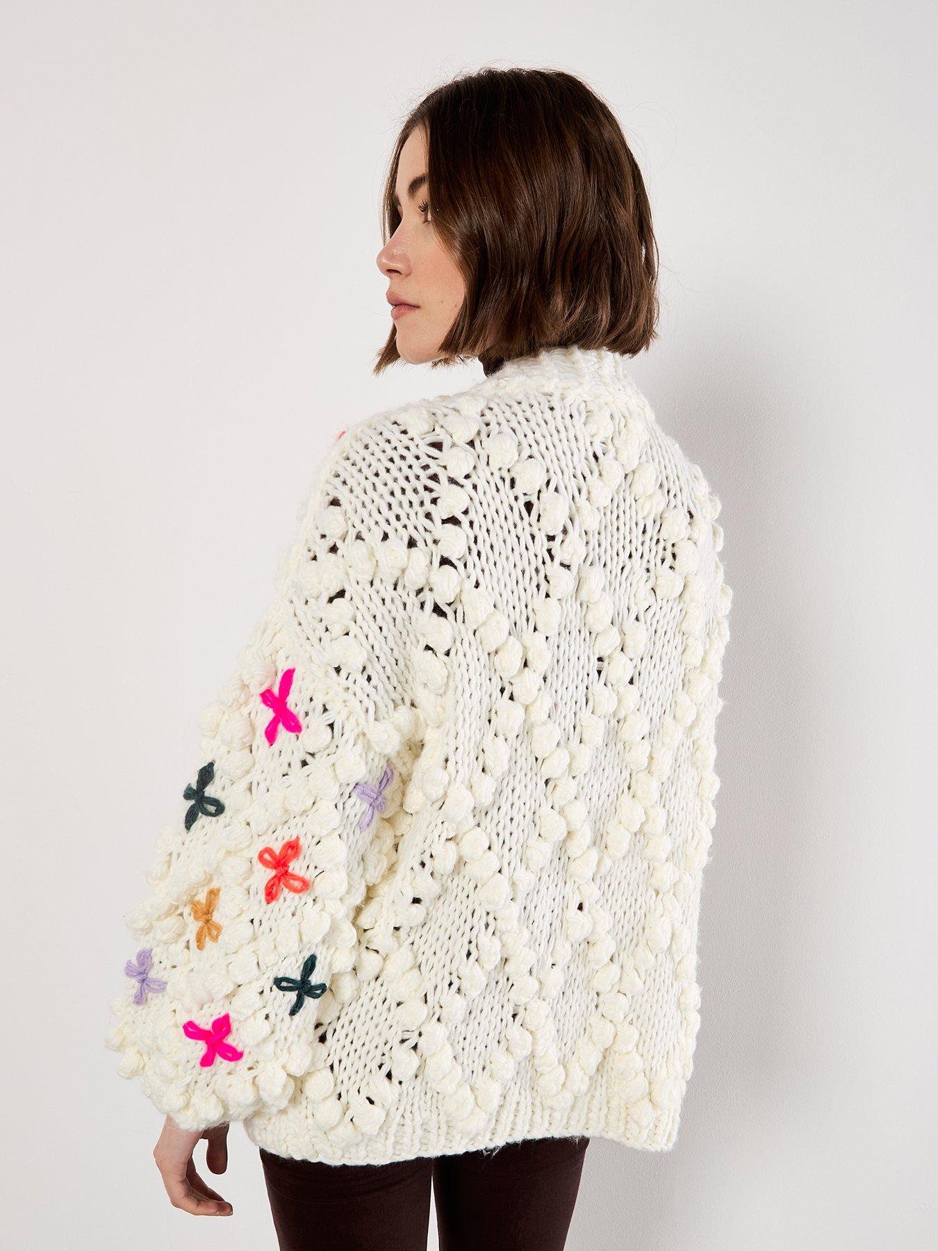 apricot-multicolour-flower-3d-knit-cardi-creamstillFront