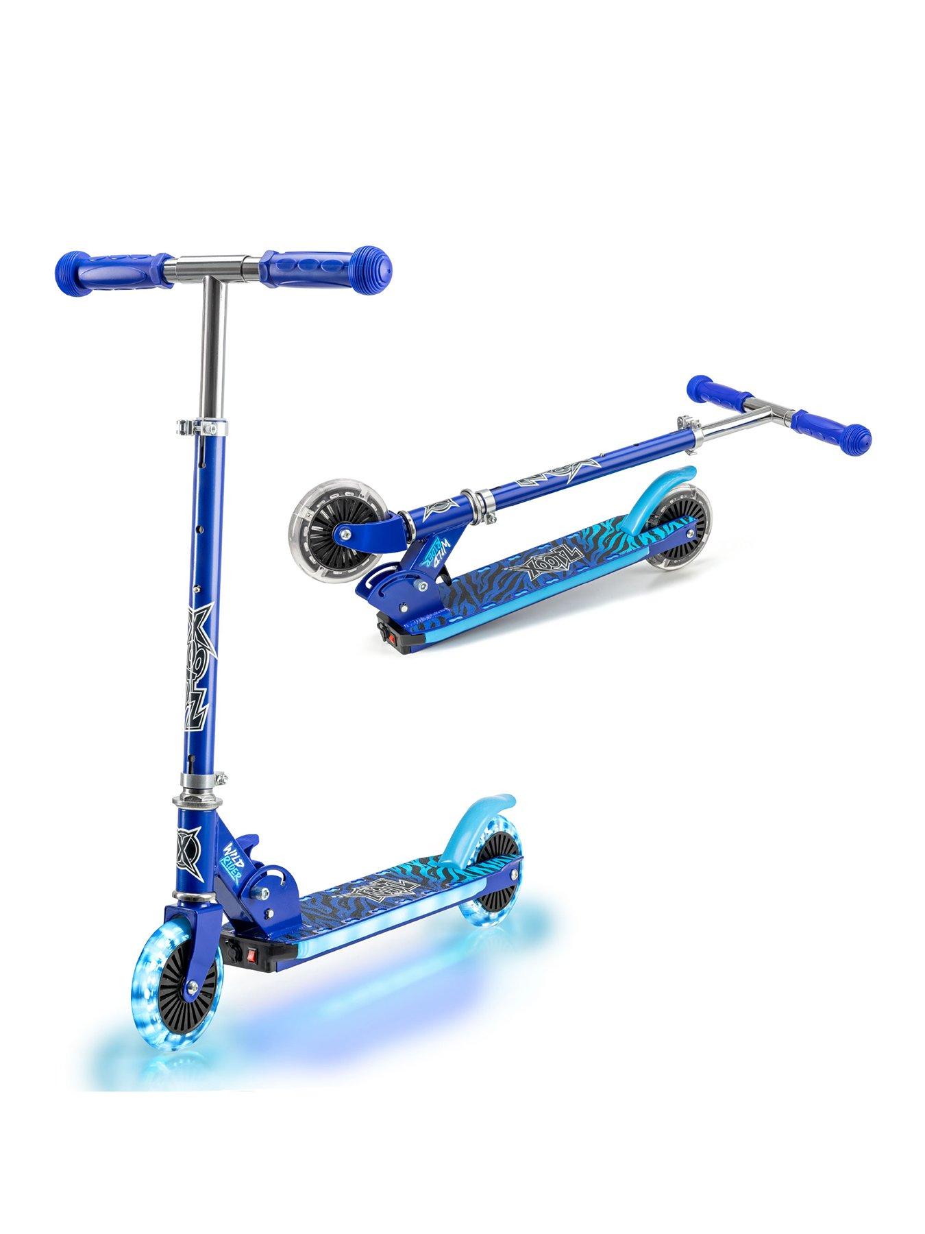 xootz-wild-rider-light-up-led-scooter-blue