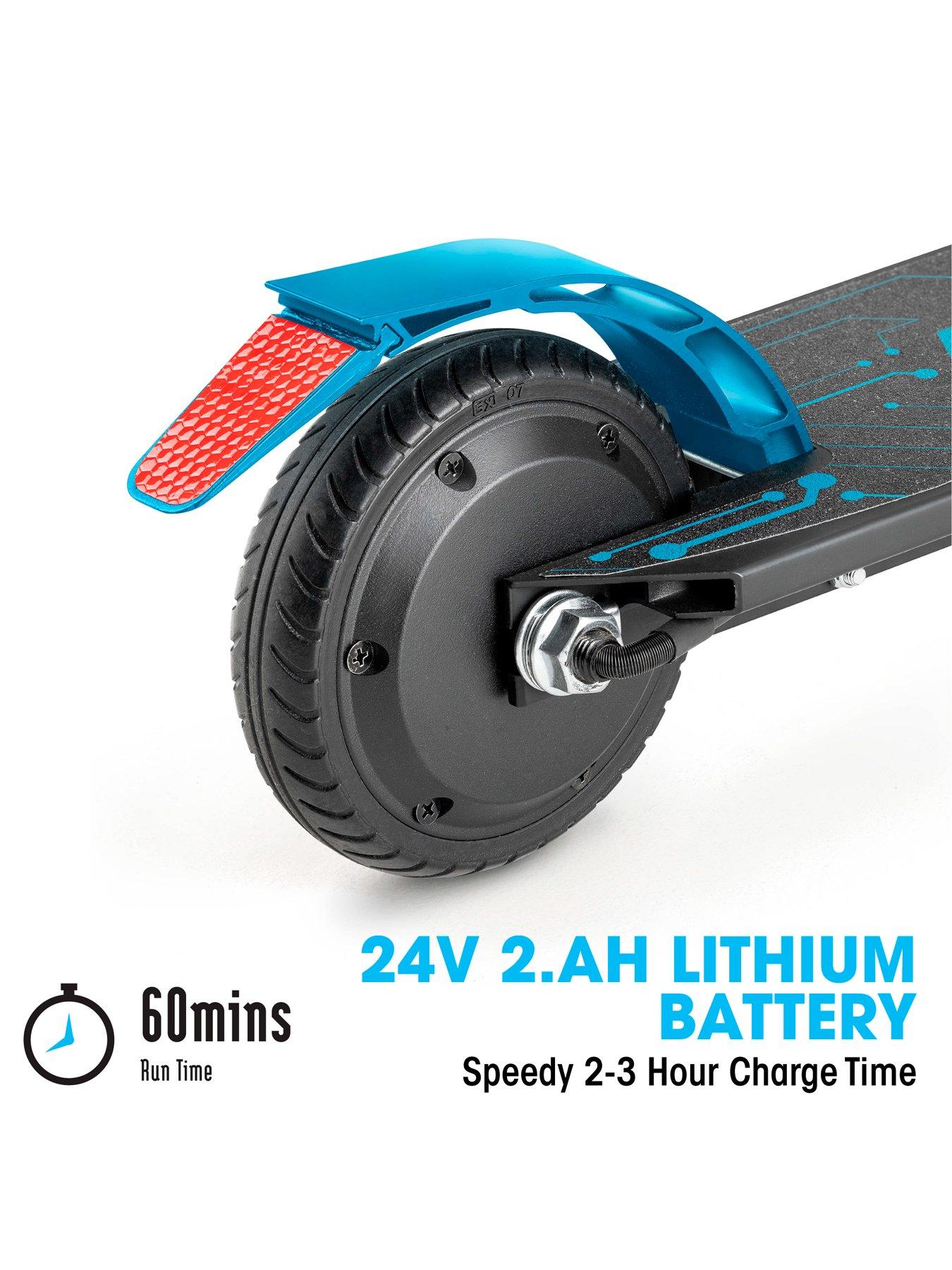 xootz-enigma-kids-electric-scooter-blueoutfit