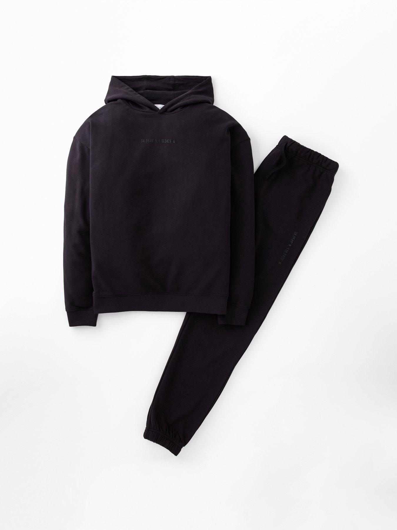 Image 6 of 6 of The Very Collection Boys Ruuberised Slogan Hoodie And Joggers Set
