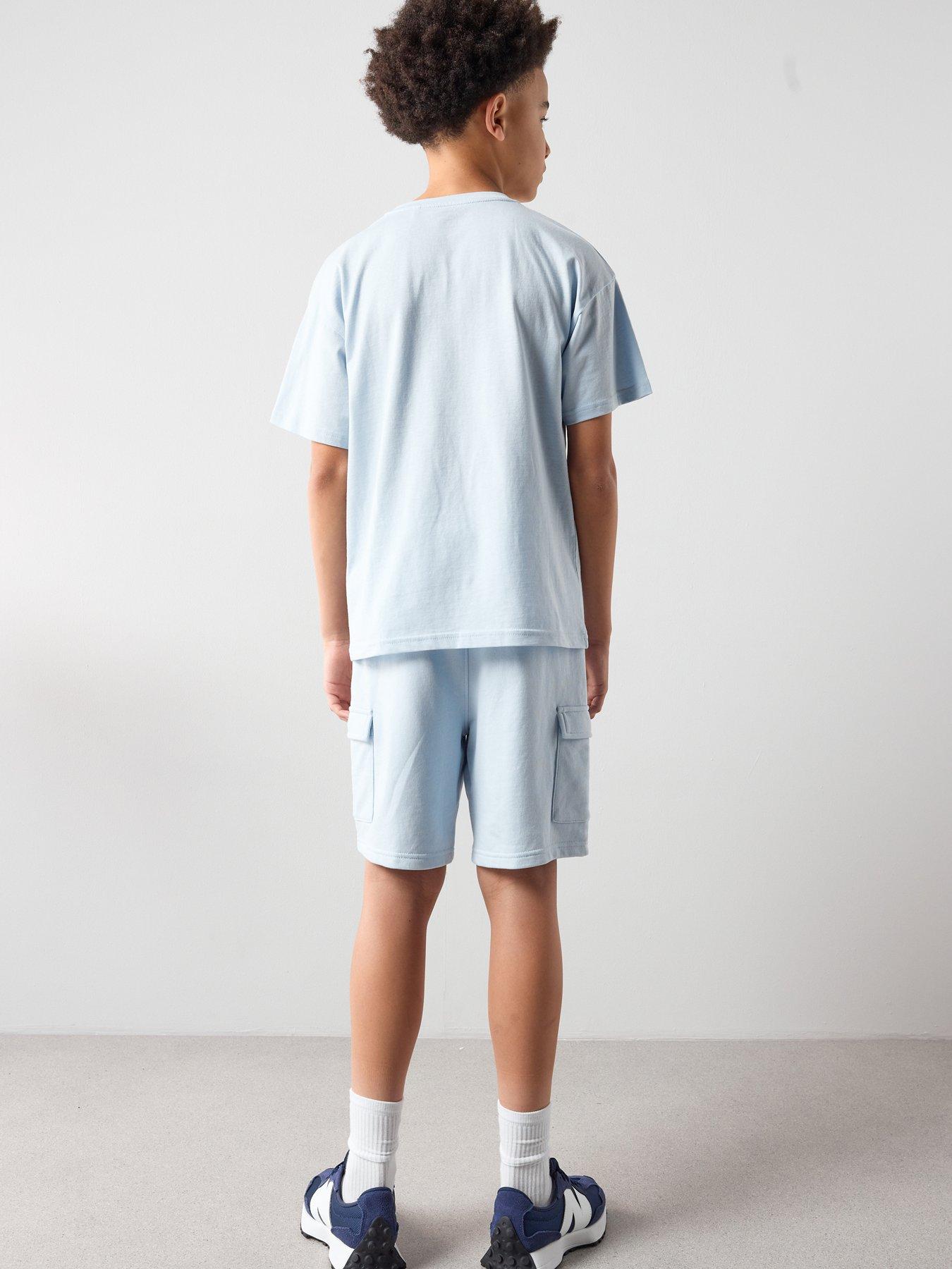 Image 2 of 5 of The Very Collection Boys Pocket And Tab Detail Short Set
