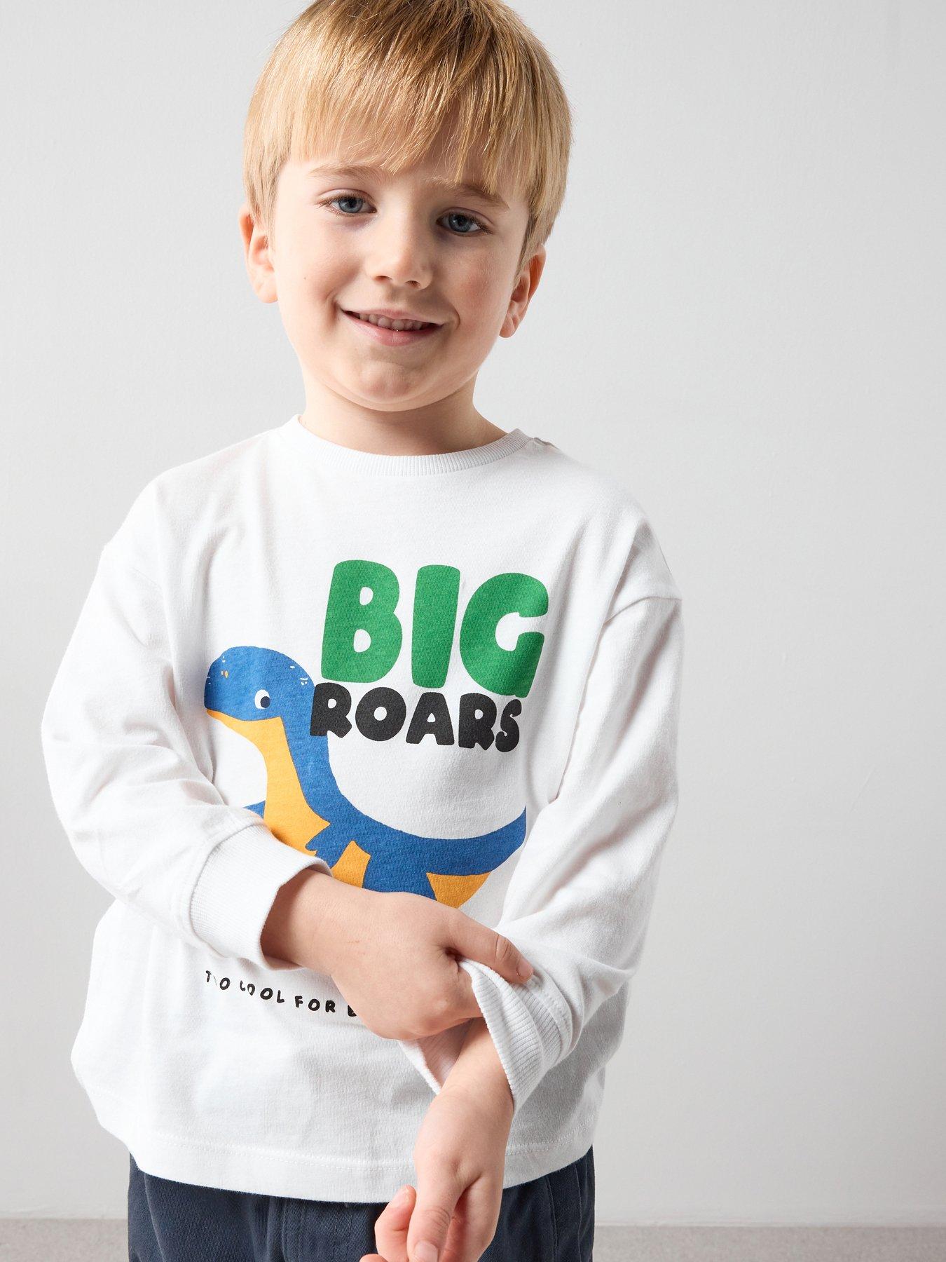 Image 1 of 5 of The Very Collection Boys Big Roar Dinosaur Long Sleeve Tshirt