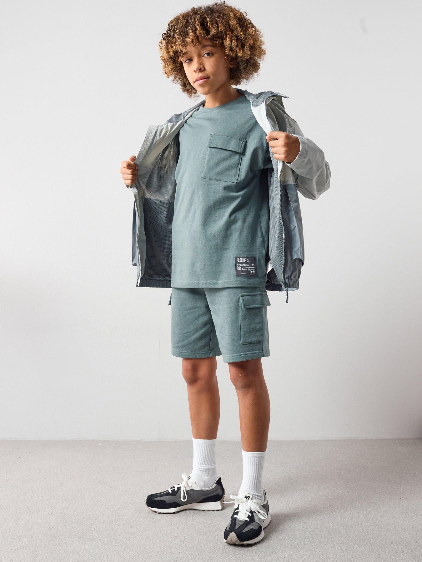 Image 3 of 5 of The Very Collection Boys Pocket And Tab Detail Short Set