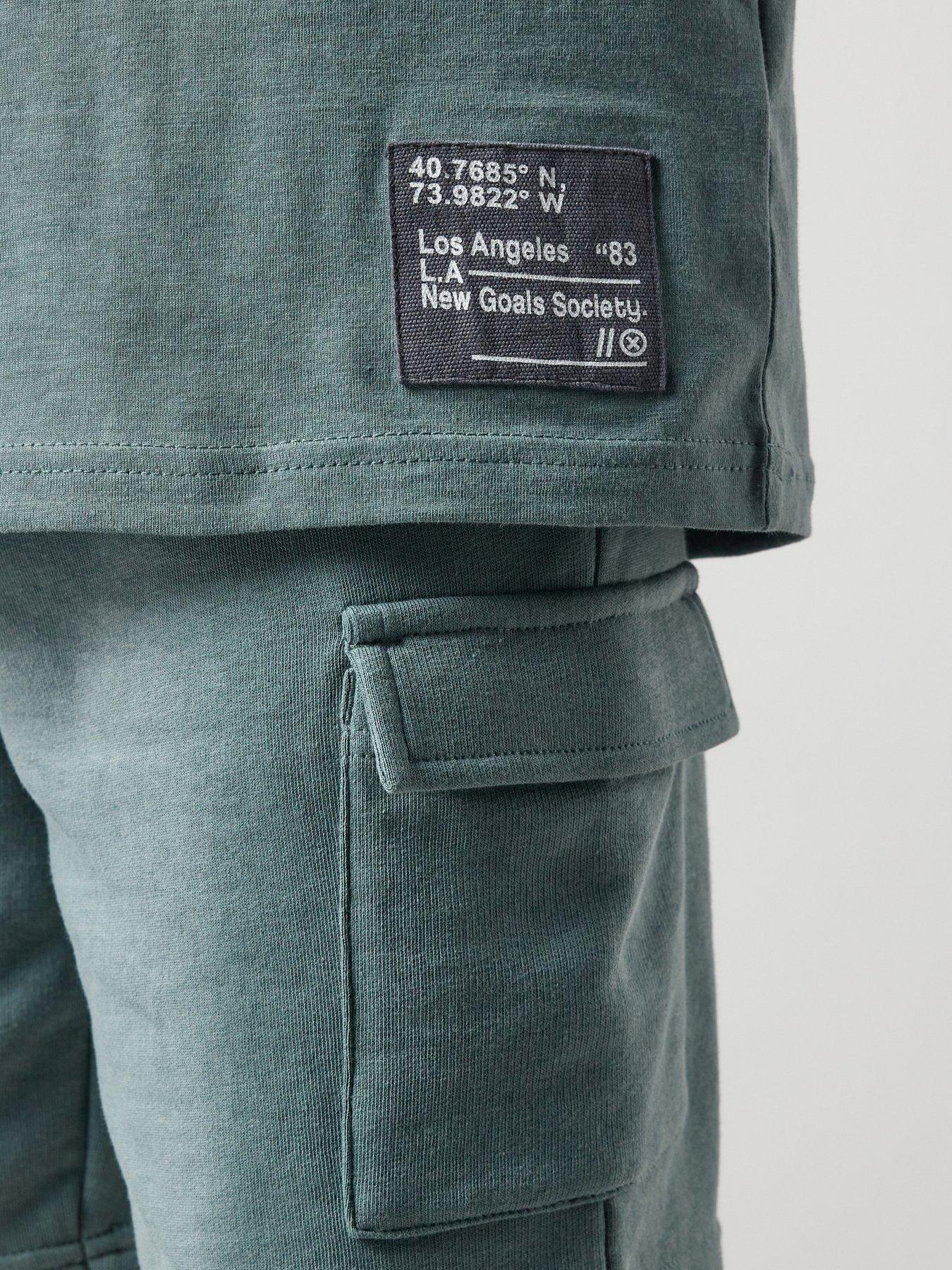 Image 4 of 5 of The Very Collection Boys Pocket And Tab Detail Short Set