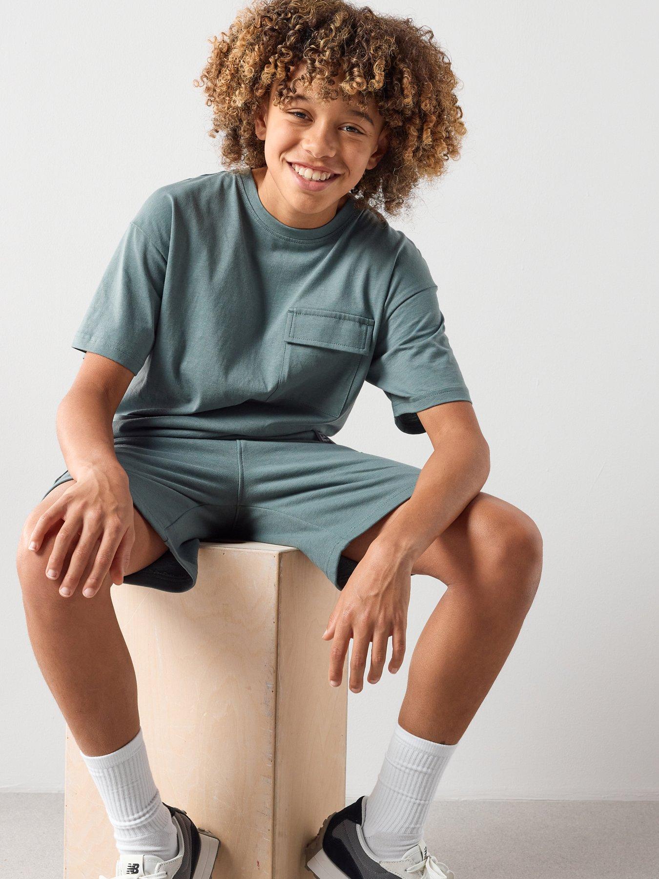 Image 5 of 5 of The Very Collection Boys Pocket And Tab Detail Short Set