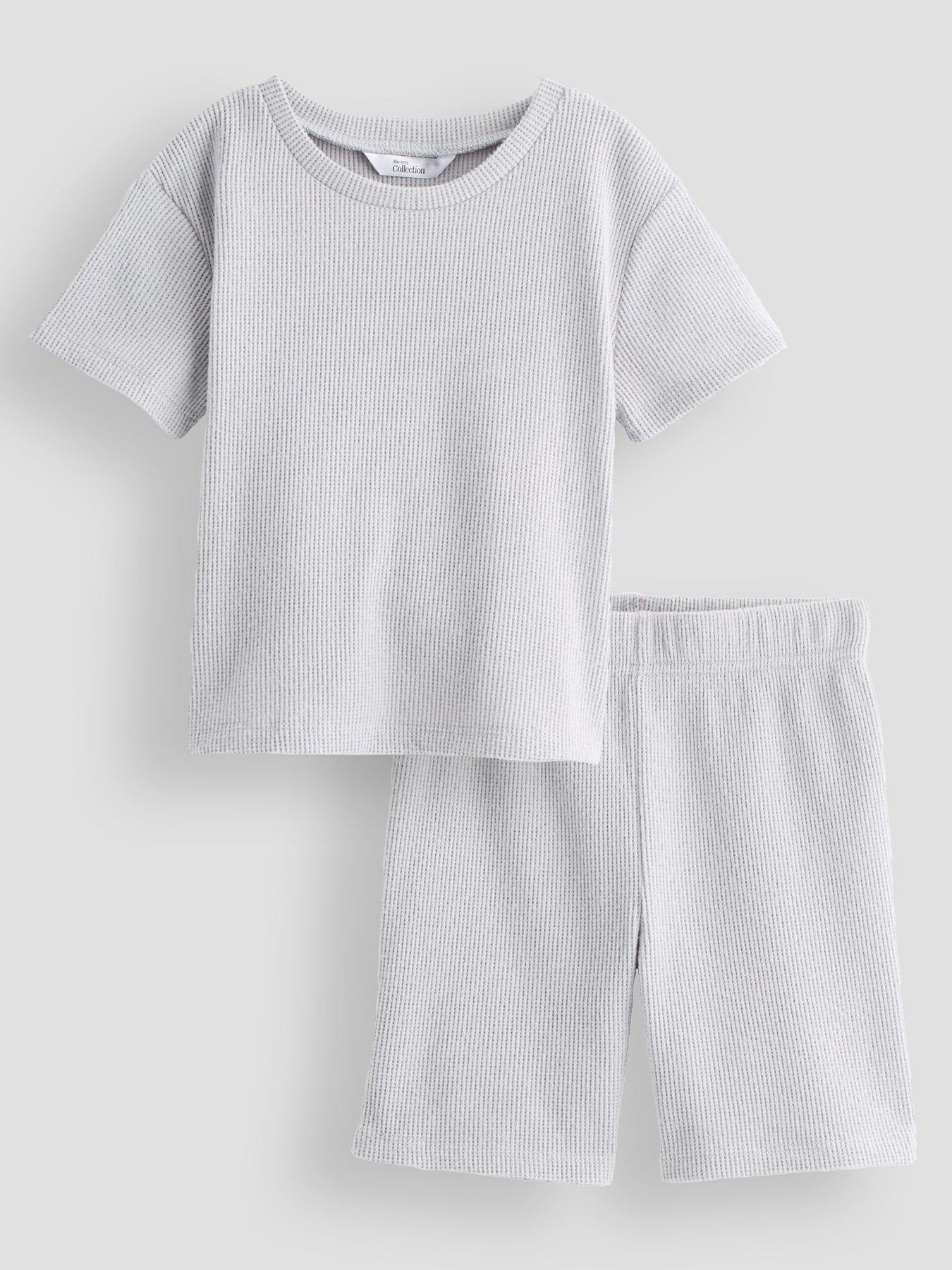 Image 3 of 6 of The Very Collection Boys 3 Pack Tie Dye Textured Pyjama Shortie Set