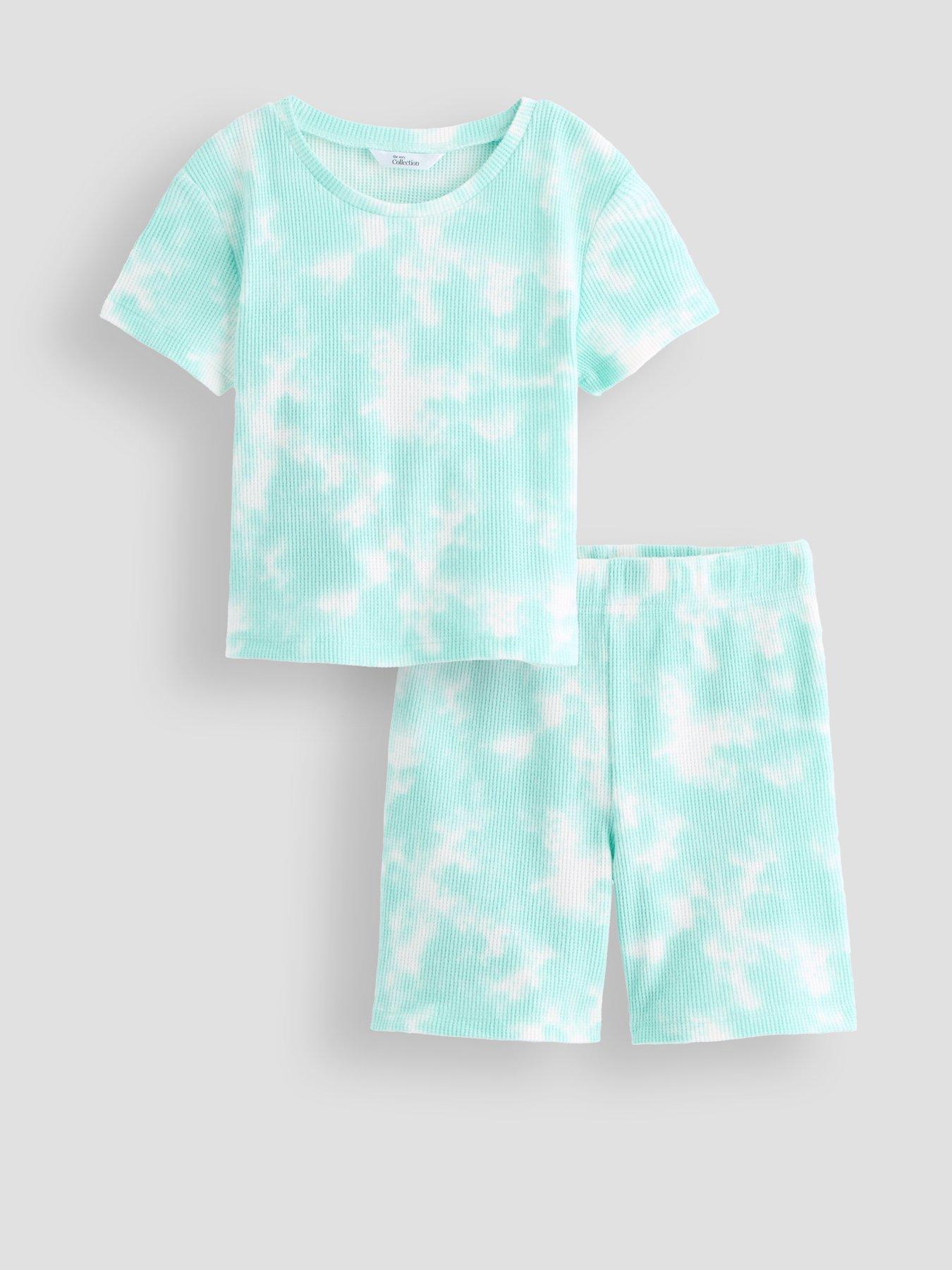 Image 6 of 6 of The Very Collection Boys 3 Pack Tie Dye Textured Pyjama Shortie Set