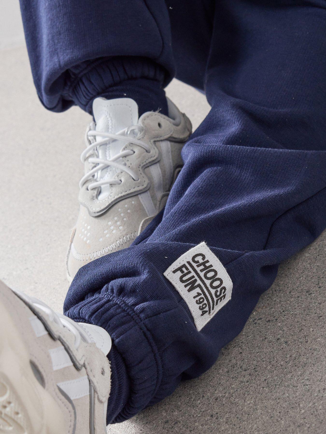 Image 5 of 6 of The Very Collection Boys 2 Pack Tab Detail Joggers - Navy / Grey