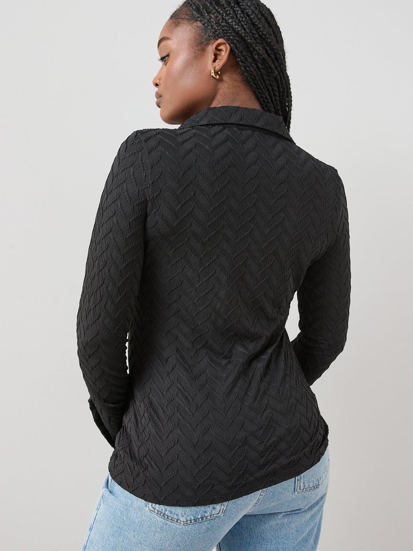 Image 2 of 6 of The Very Collection Curve Stretch Textured Shirt